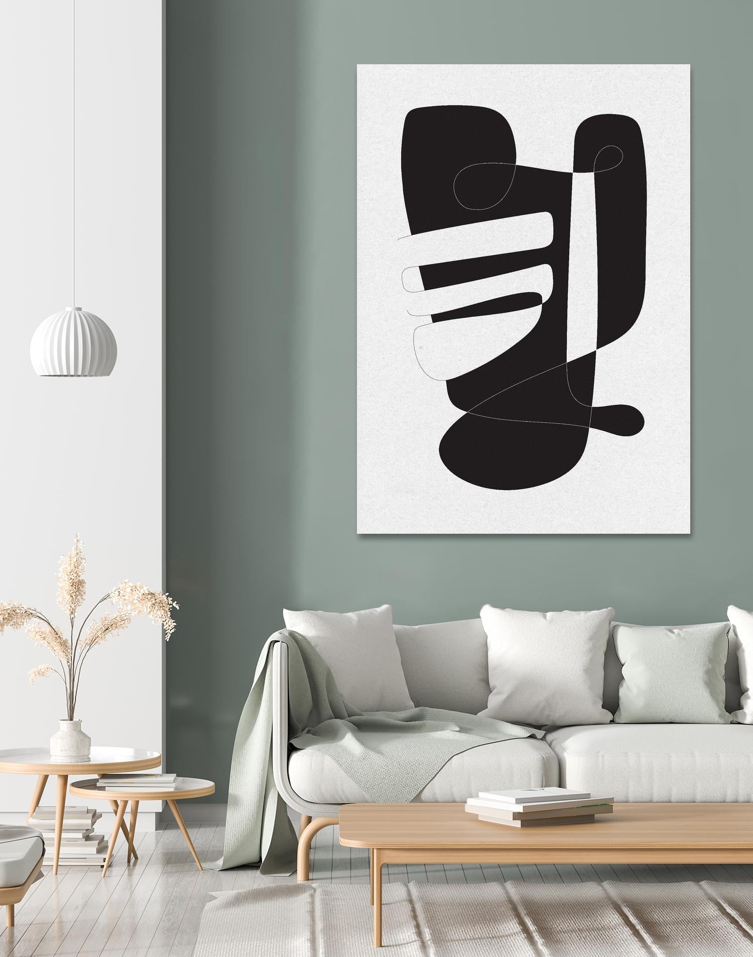 Graphical 4 by Design Fabrikken on GIANT ART - black,white abstracts, minimalist, line art