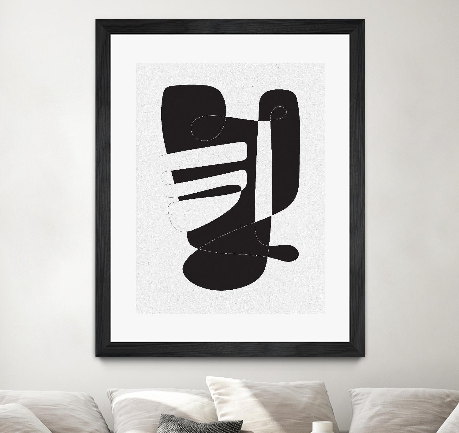 Graphical 4 by Design Fabrikken on GIANT ART - black,white abstracts, minimalist, line art