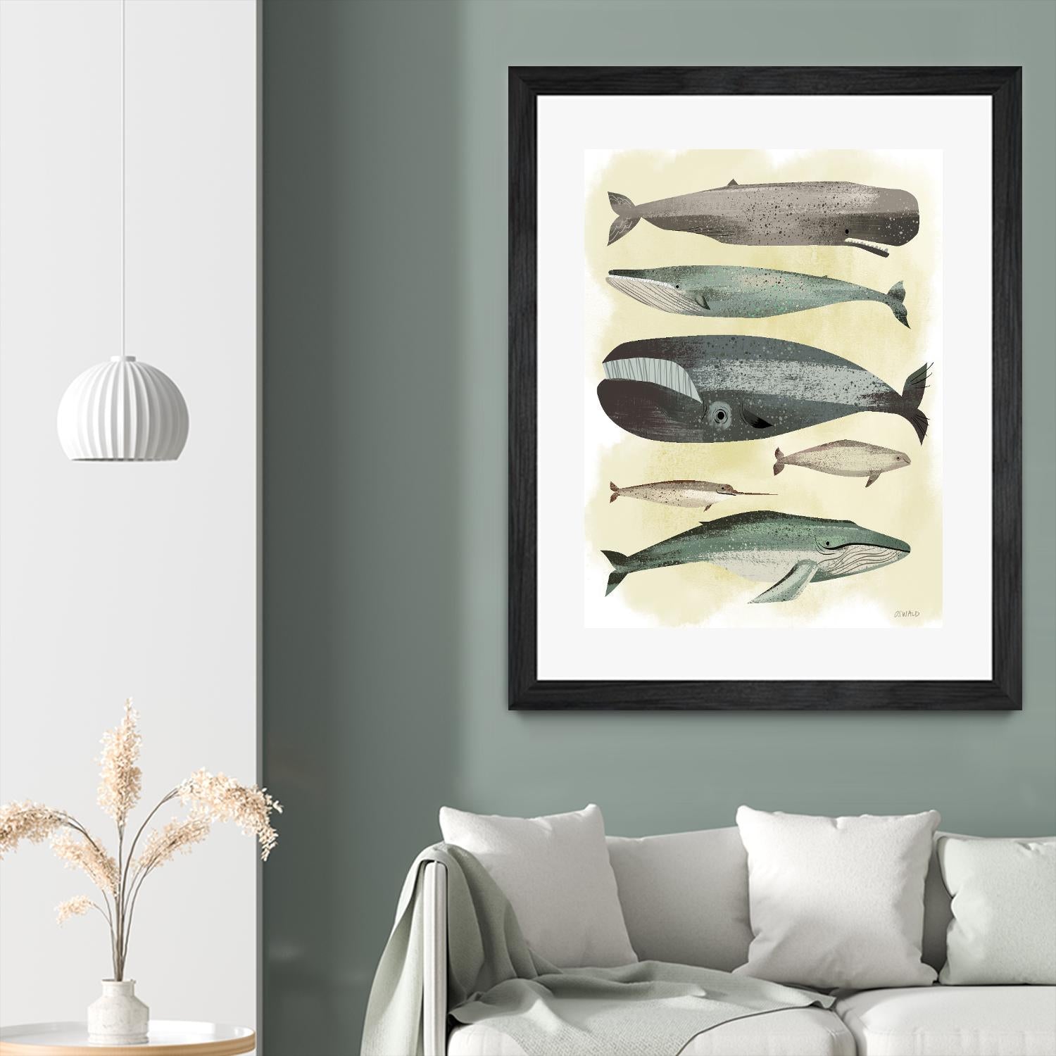 Whales by Pete Oswald on GIANT ART - multicolor animals