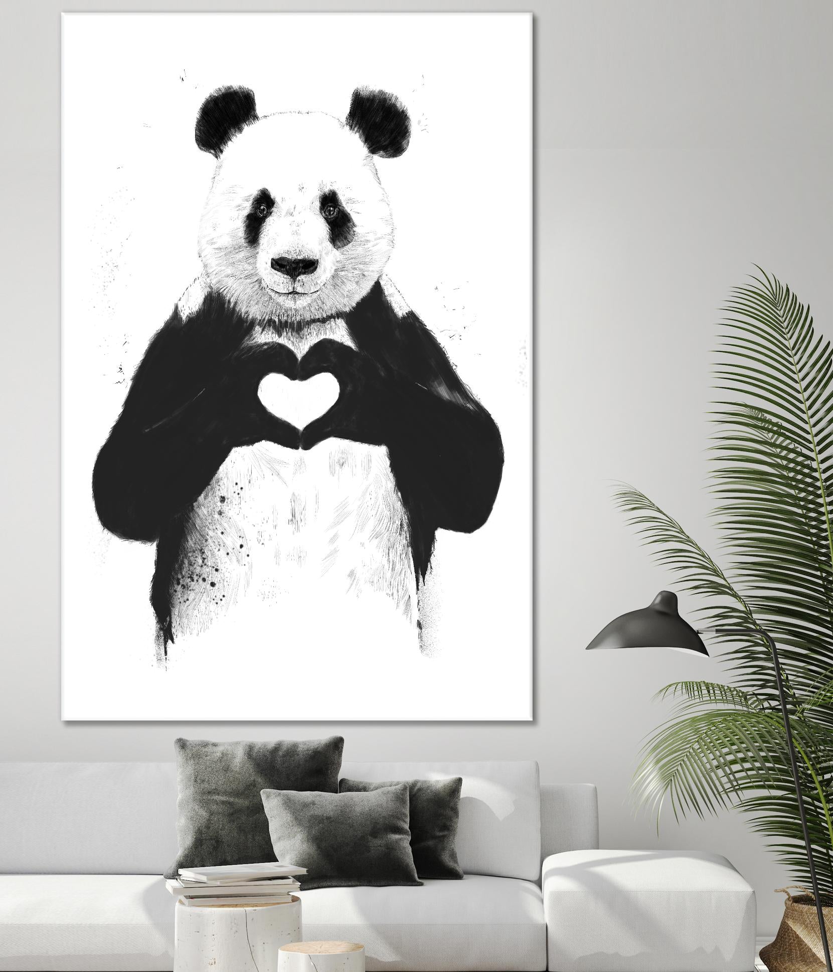All You Need is Love by Balazs Solti on GIANT ART - white animals
