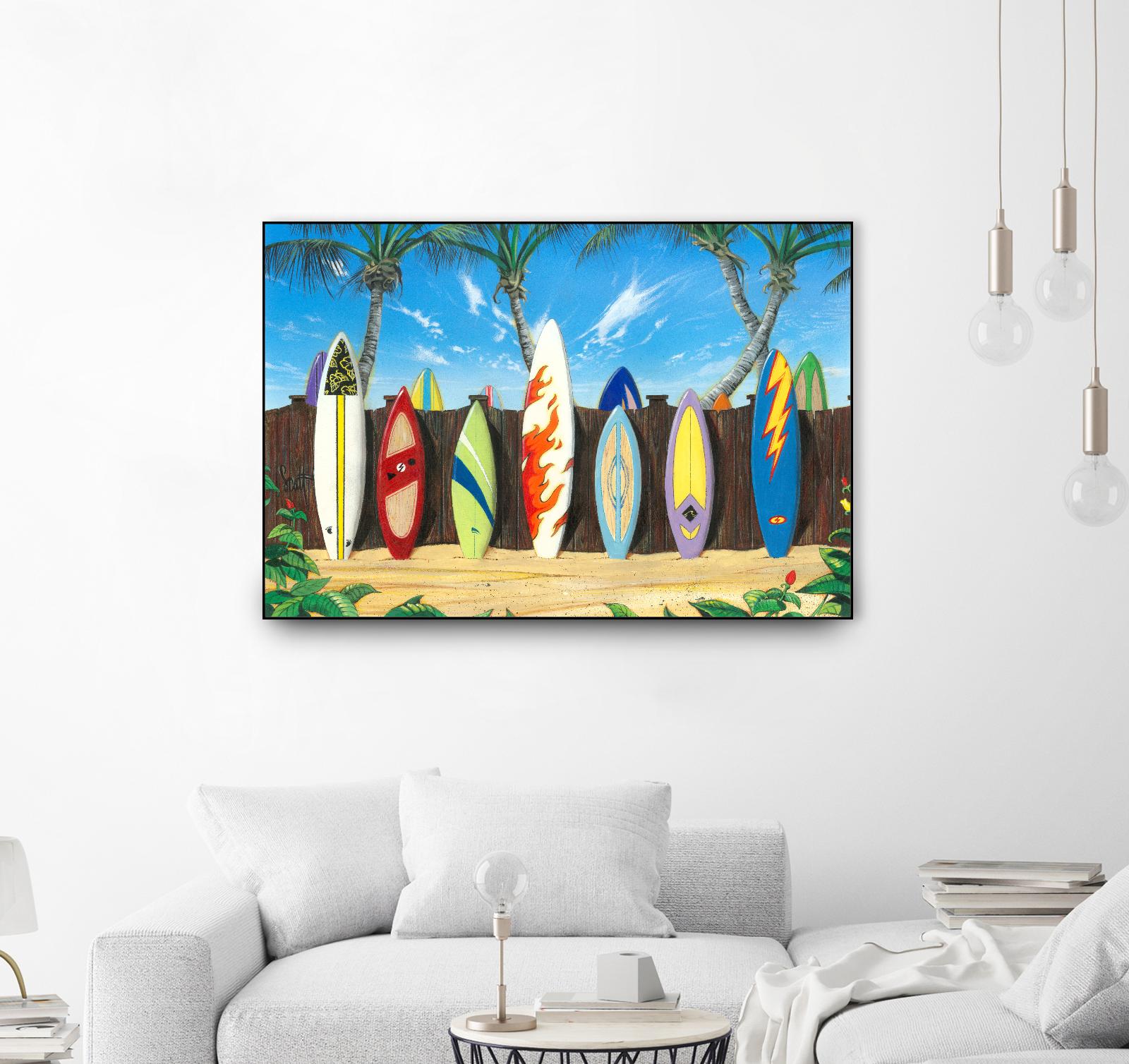 Back to Back Champions by Scott Westmoreland on GIANT ART - beige tropical