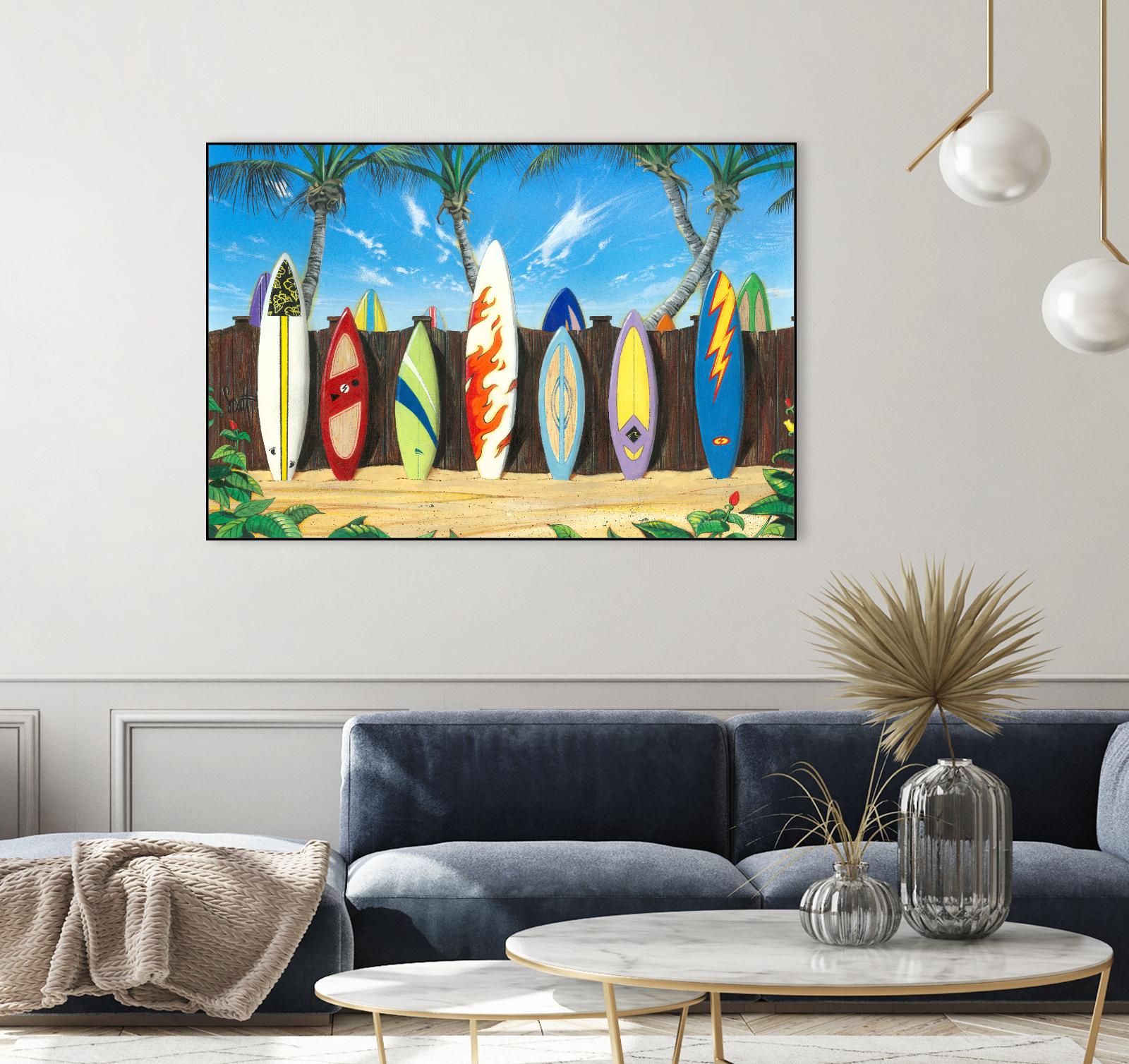 Back to Back Champions by Scott Westmoreland on GIANT ART - beige tropical