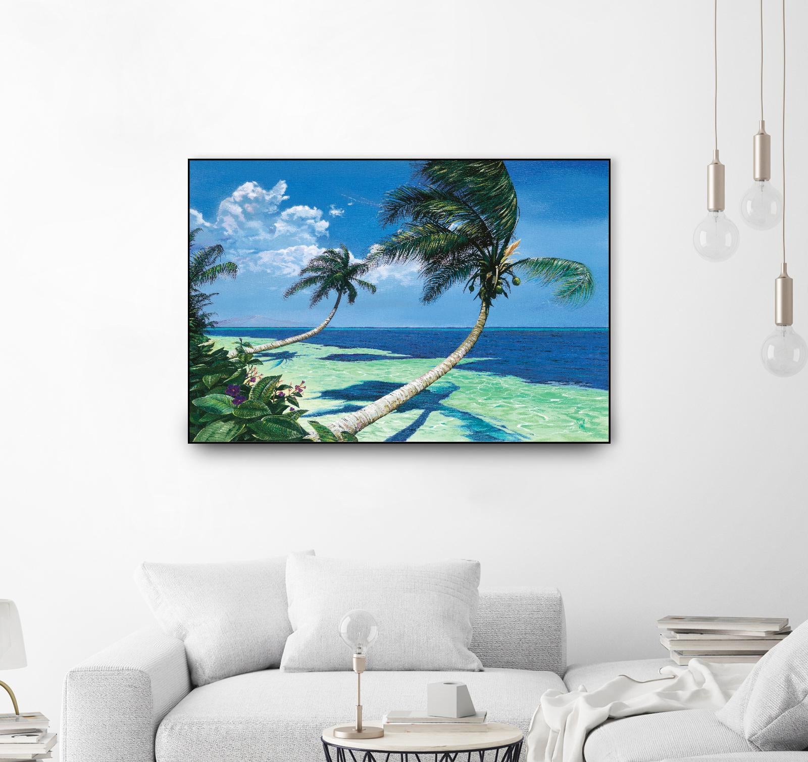 Beckoning Palms by Scott Westmoreland on GIANT ART - turquoise tropical