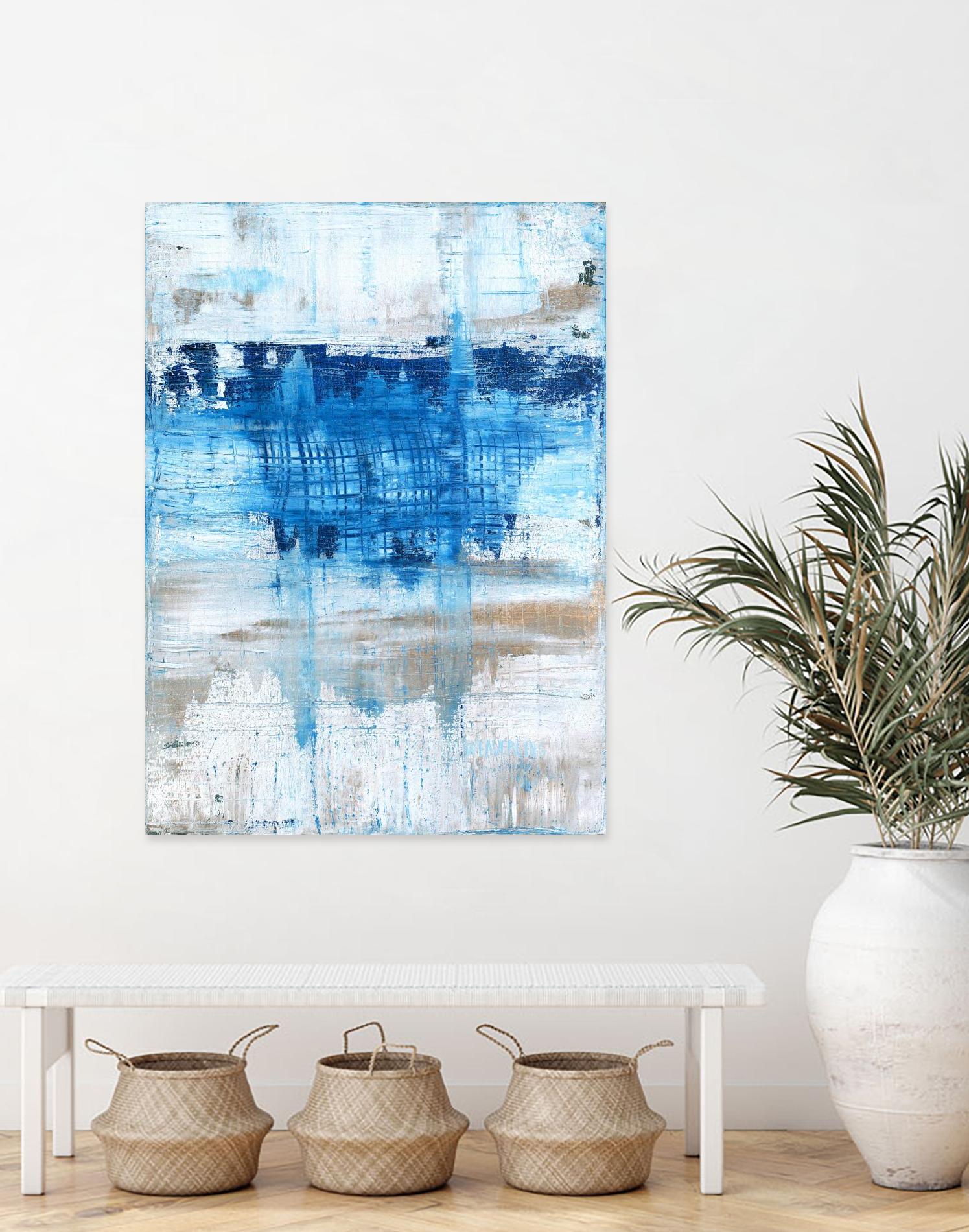 Splash by Julie Weaverling on GIANT ART - white abstract