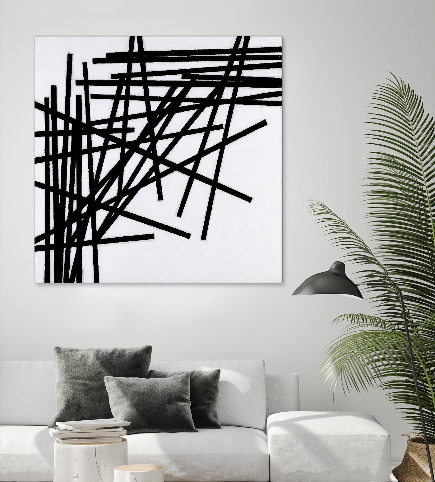 ALUMETTES by Marvin on GIANT ART - white black & white sticks