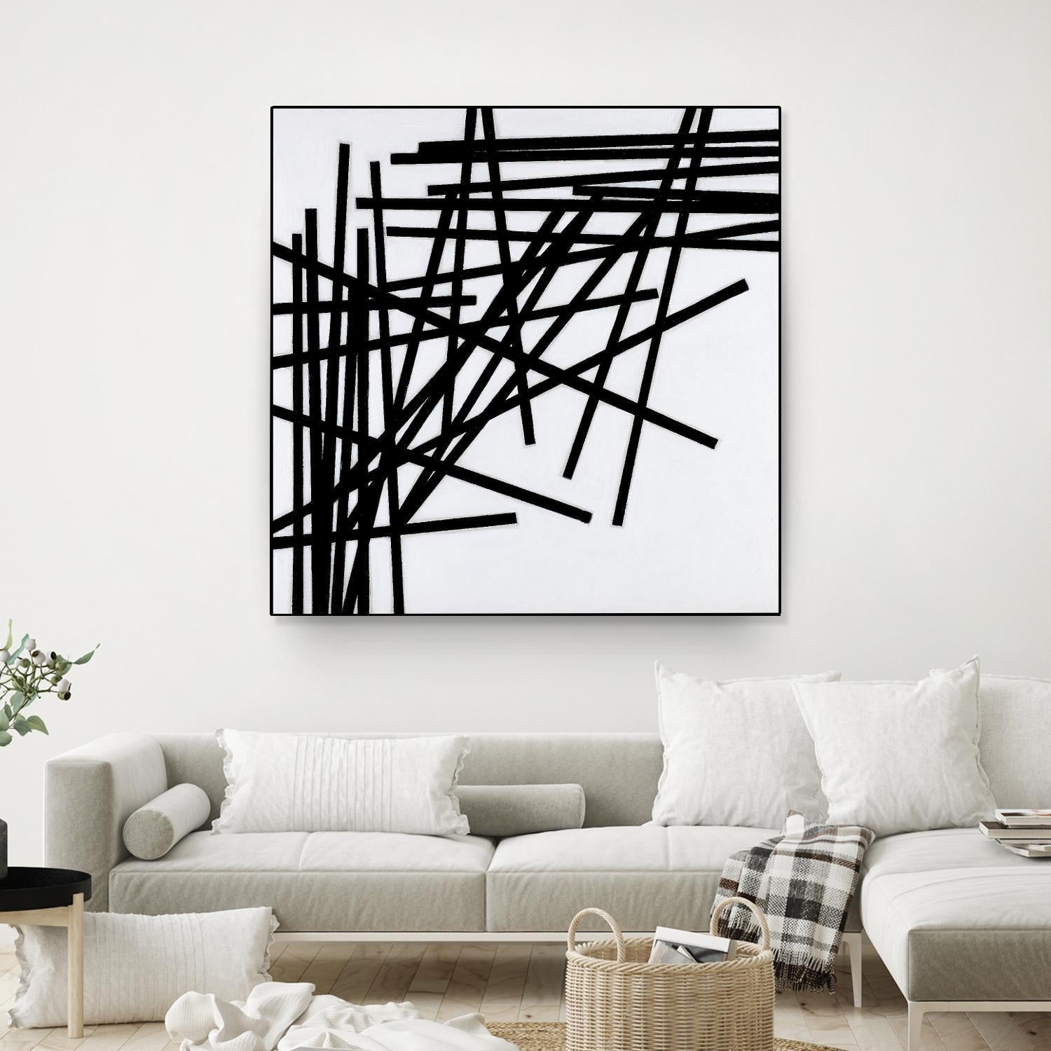 ALUMETTES by Marvin on GIANT ART - white black & white sticks