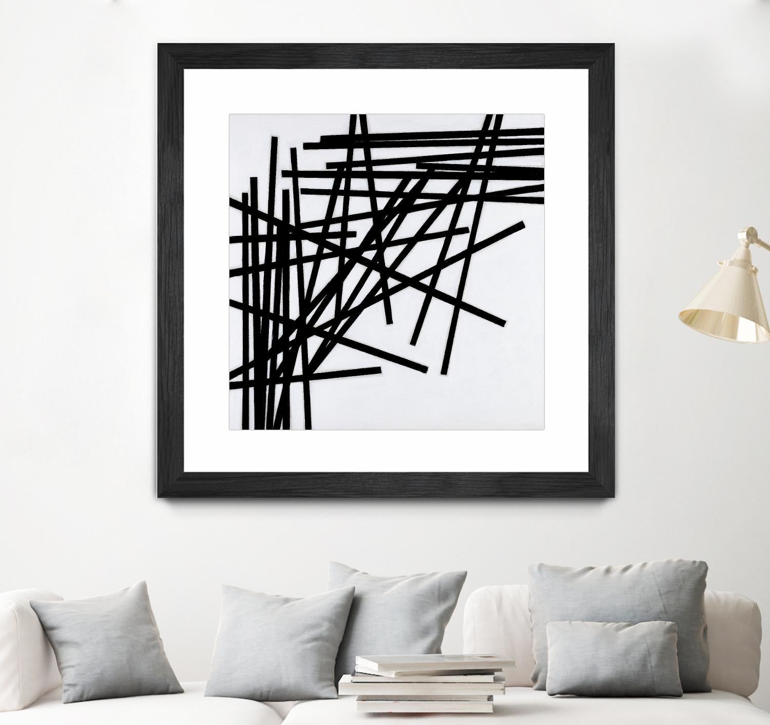 ALUMETTES by Marvin on GIANT ART - white black & white sticks