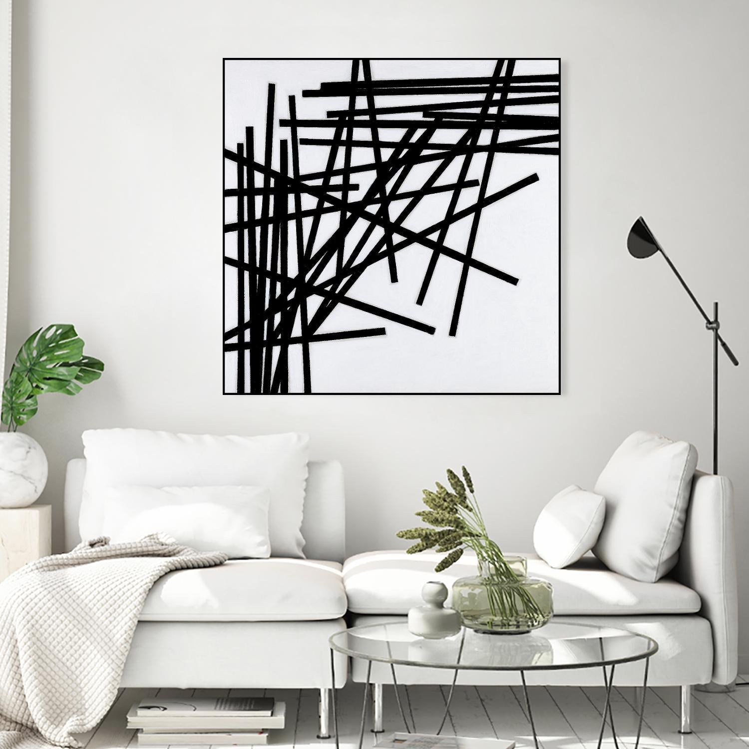 ALUMETTES by Marvin on GIANT ART - white black & white sticks