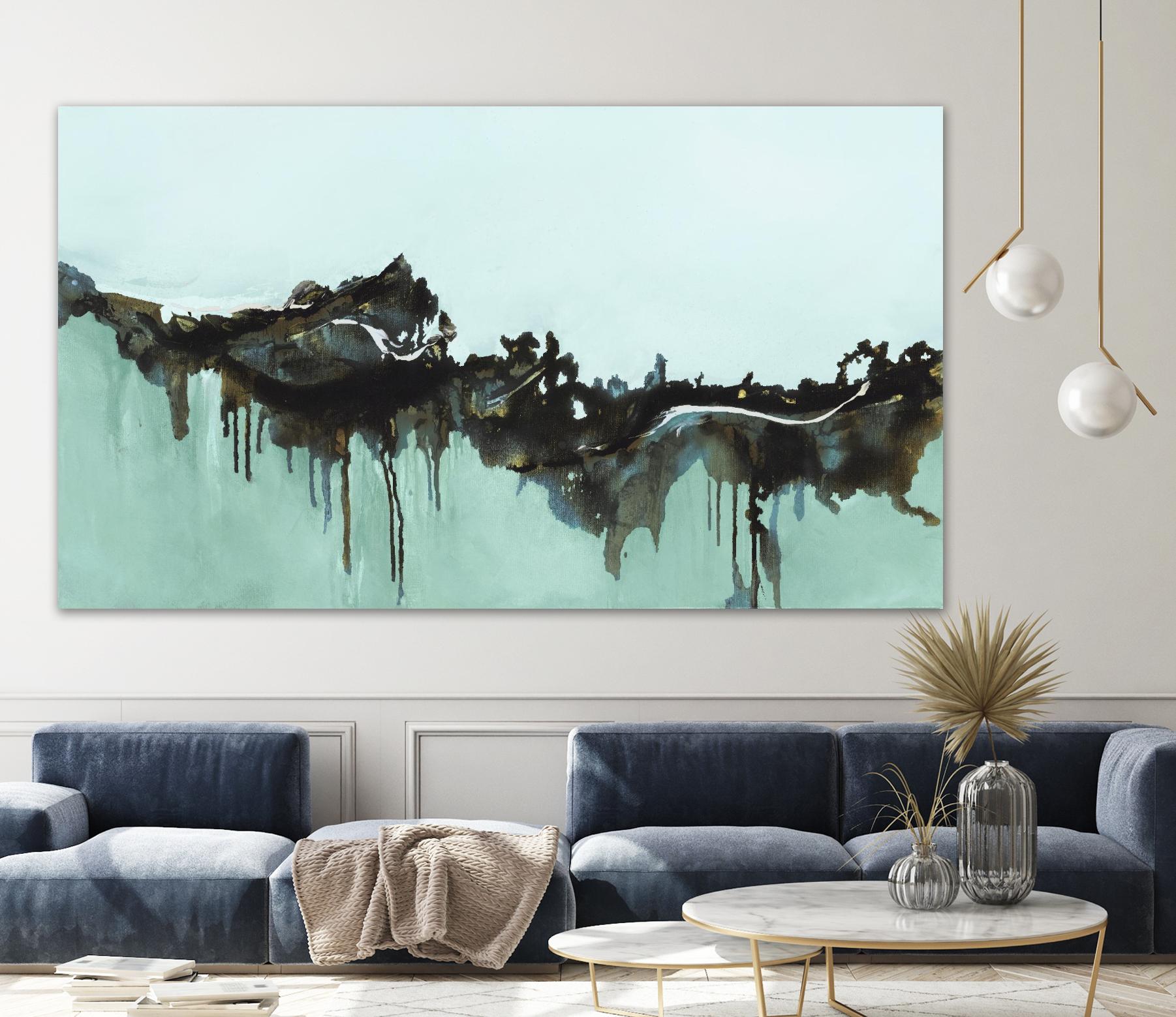 Above and Below I by Marianne Broome on GIANT ART - grey abstract