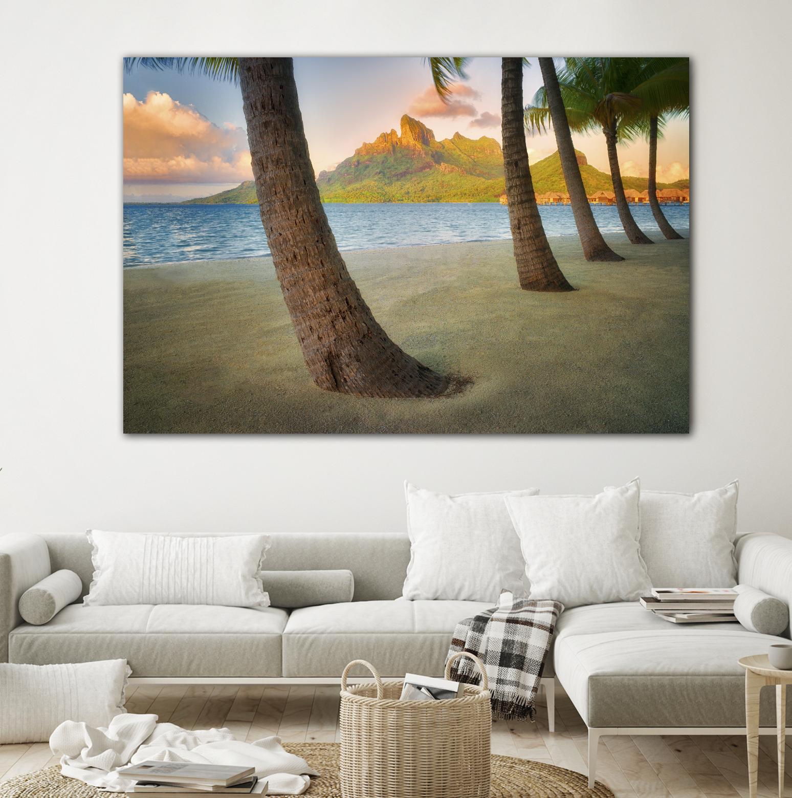 Palm Island by Dennis Frates on GIANT ART - blue tropical