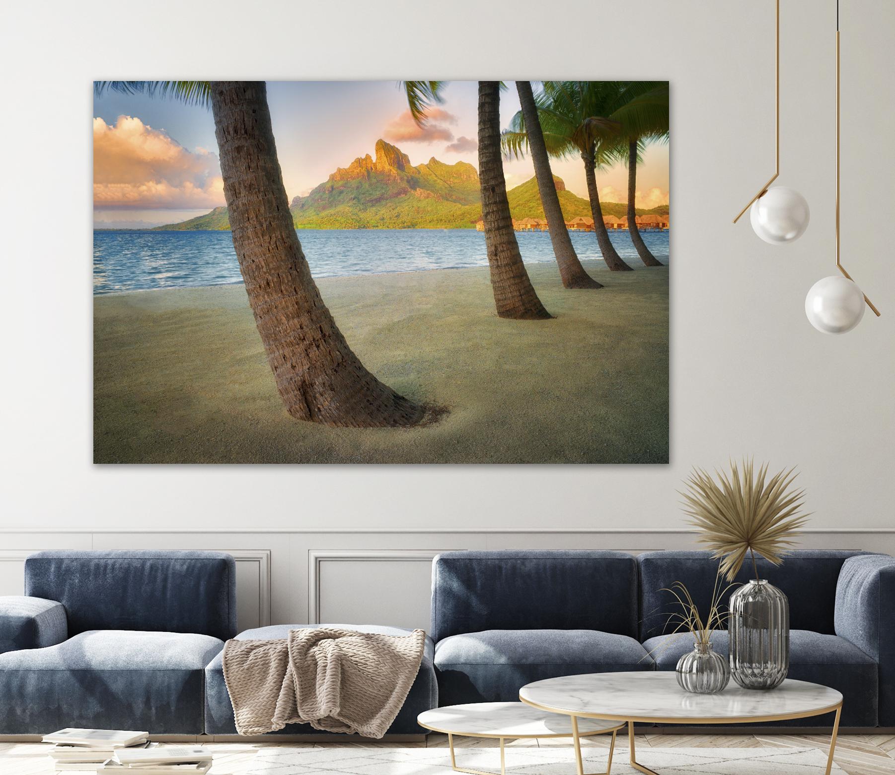 Palm Island by Dennis Frates on GIANT ART - blue tropical