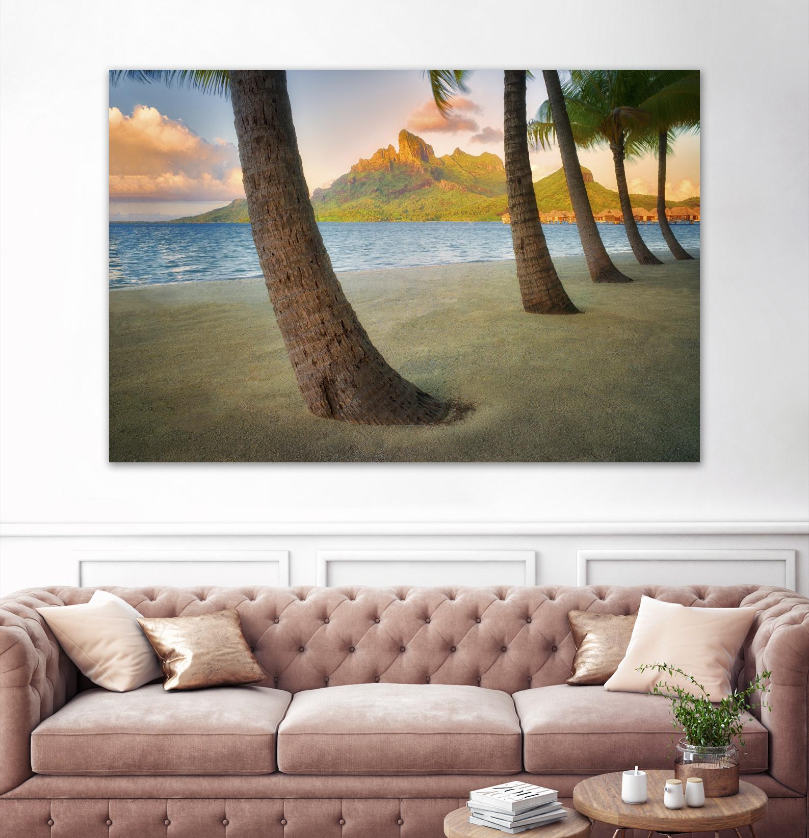 Palm Island by Dennis Frates on GIANT ART - blue tropical