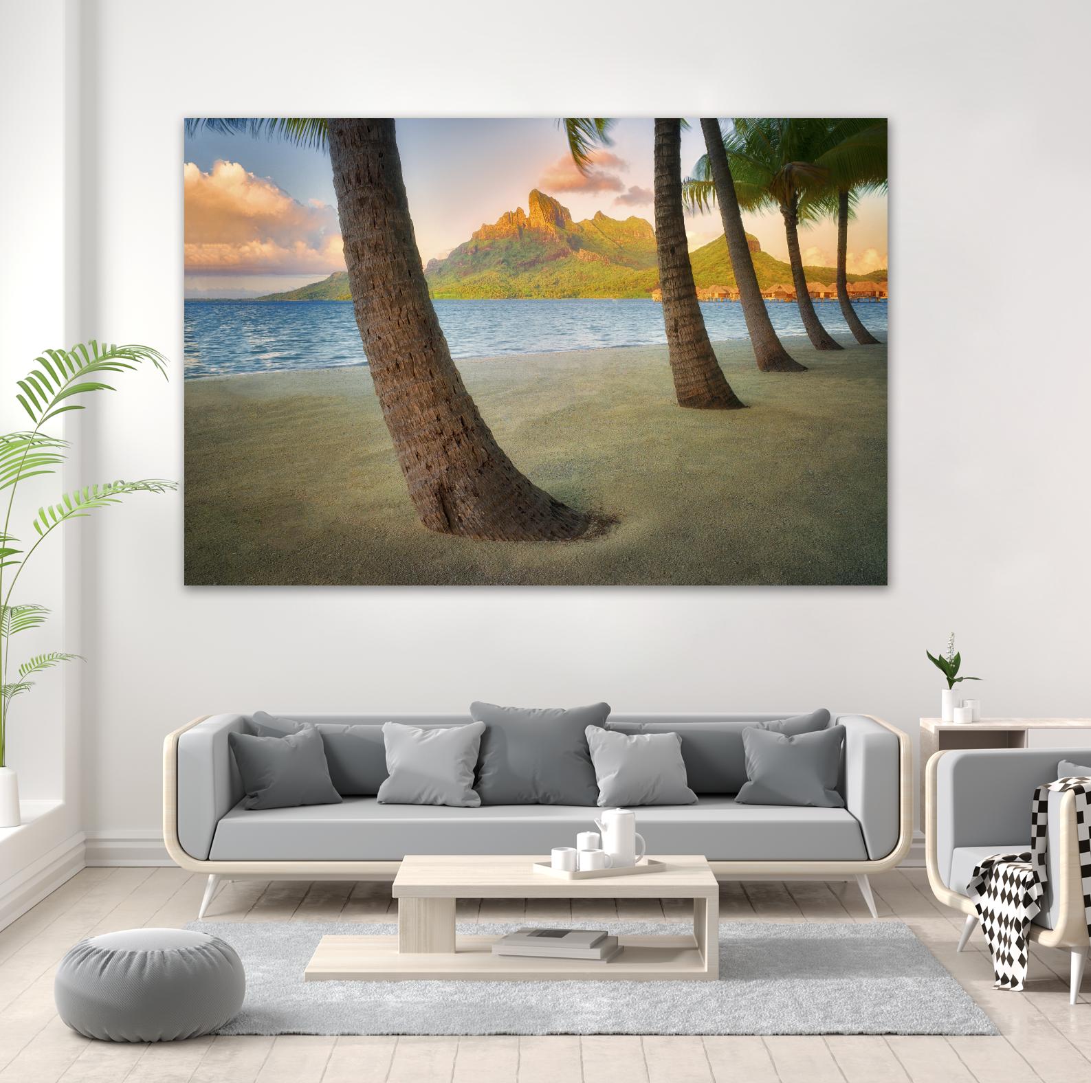 Palm Island by Dennis Frates on GIANT ART - blue tropical