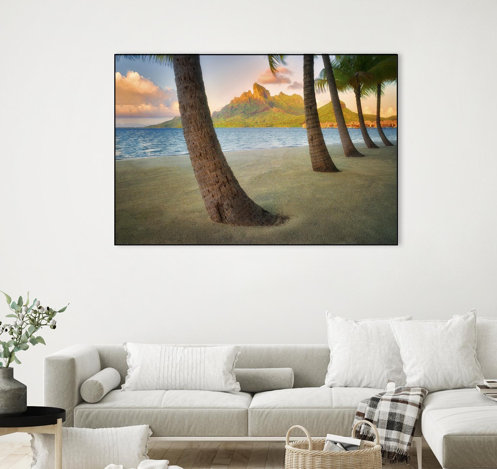 Palm Island by Dennis Frates on GIANT ART - blue tropical