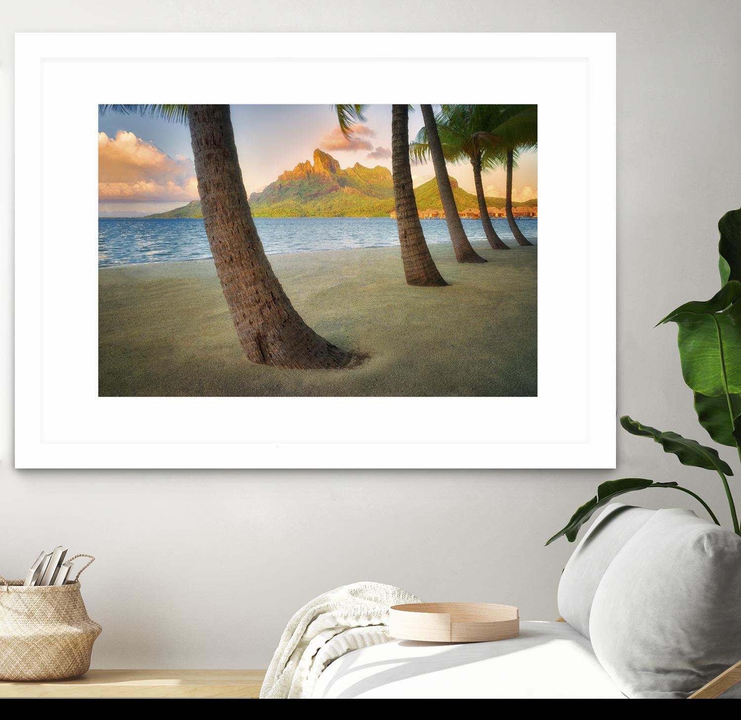 Palm Island by Dennis Frates on GIANT ART - blue tropical