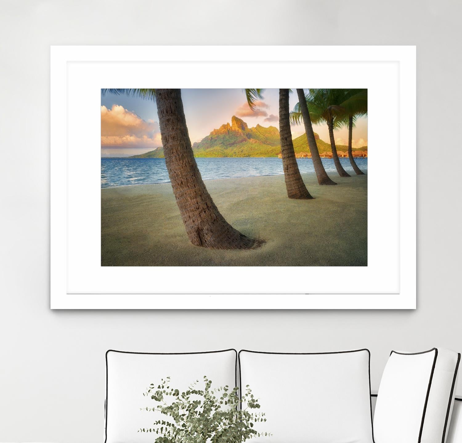 Palm Island by Dennis Frates on GIANT ART - blue tropical