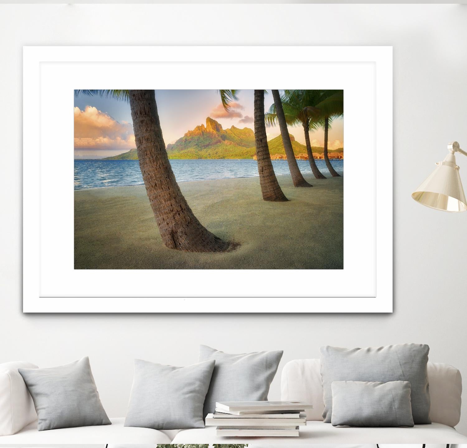 Palm Island by Dennis Frates on GIANT ART - blue tropical