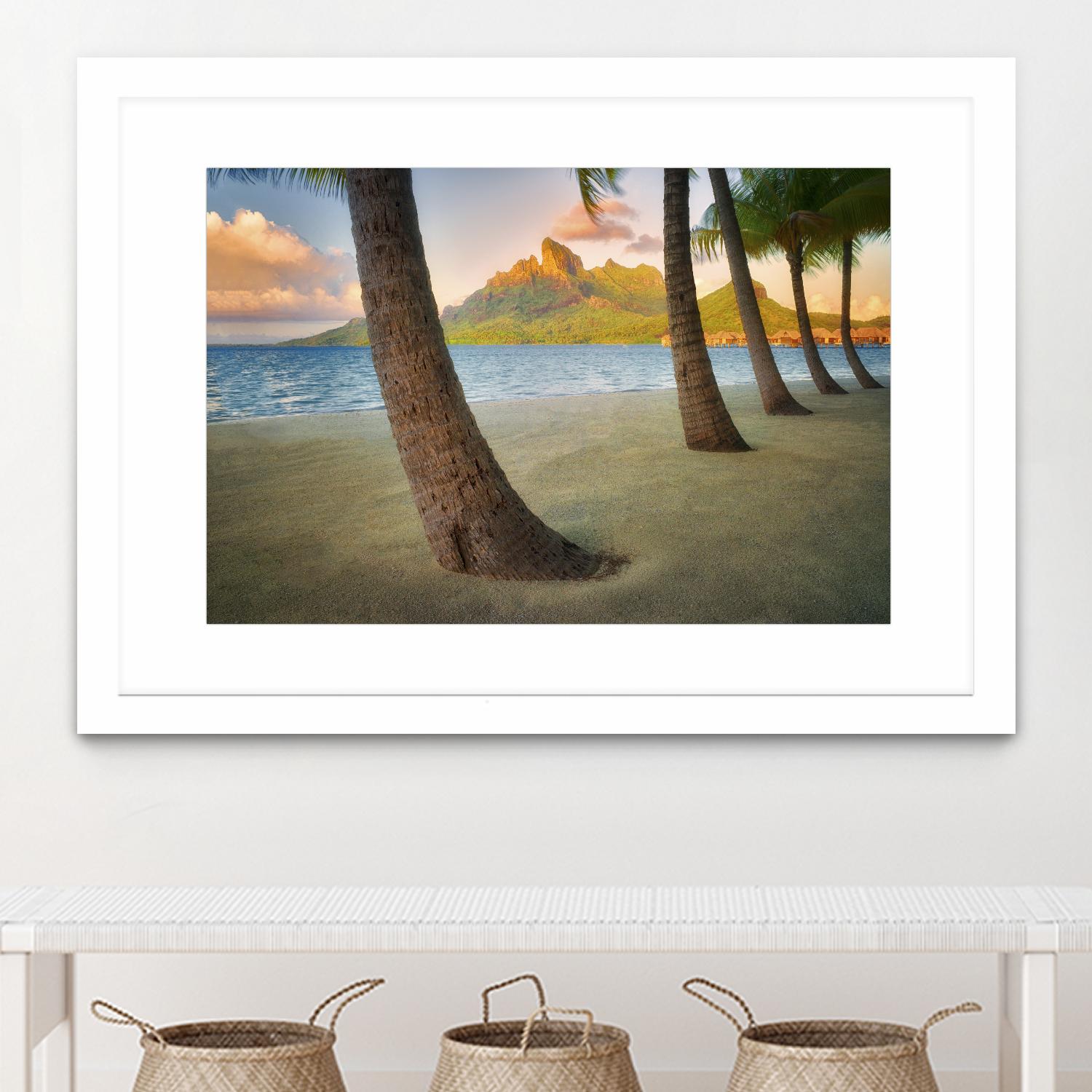 Palm Island by Dennis Frates on GIANT ART - blue tropical