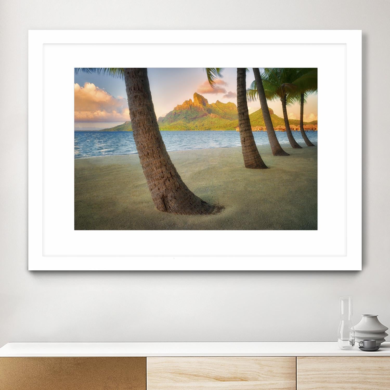 Palm Island by Dennis Frates on GIANT ART - blue tropical