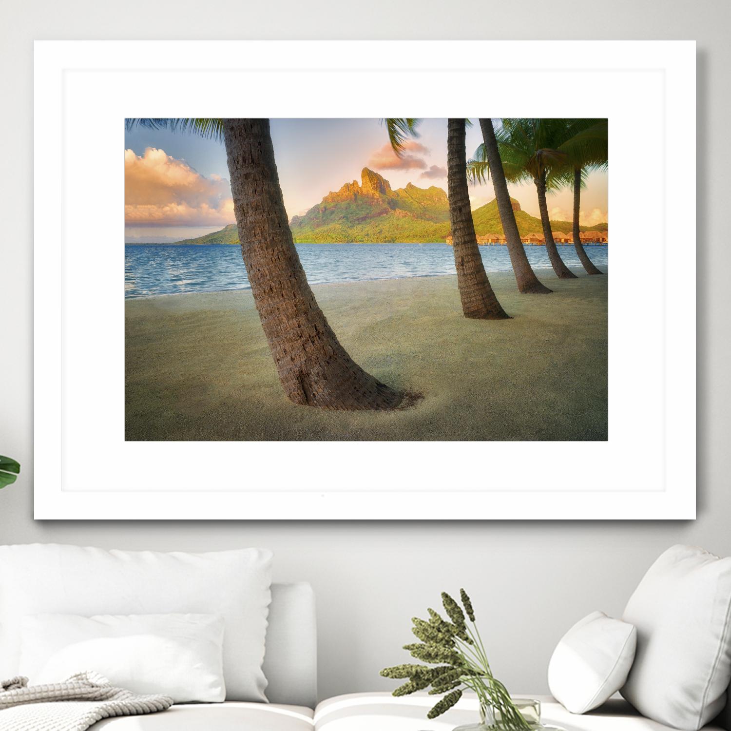 Palm Island by Dennis Frates on GIANT ART - blue tropical