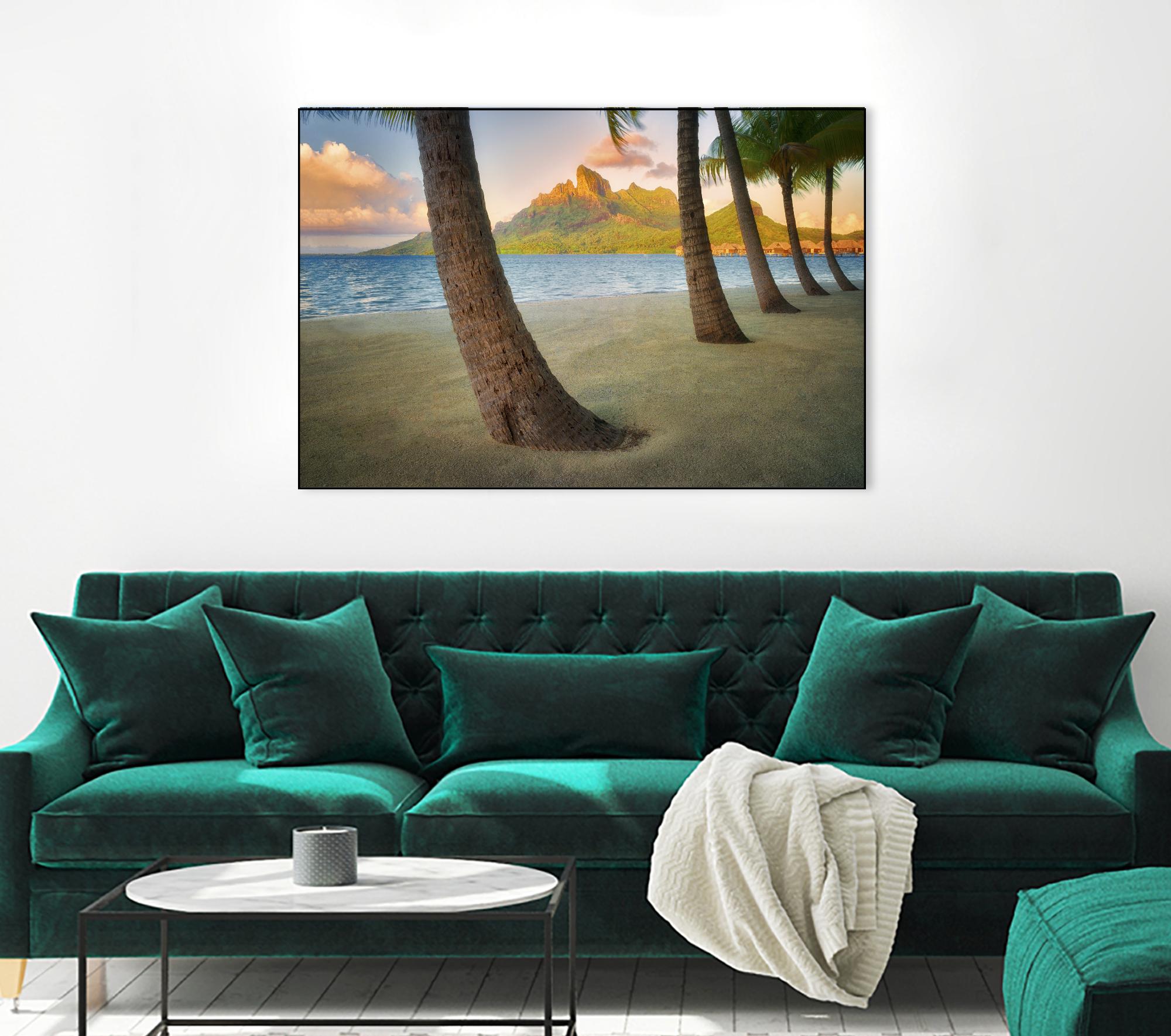 Palm Island by Dennis Frates on GIANT ART - blue tropical
