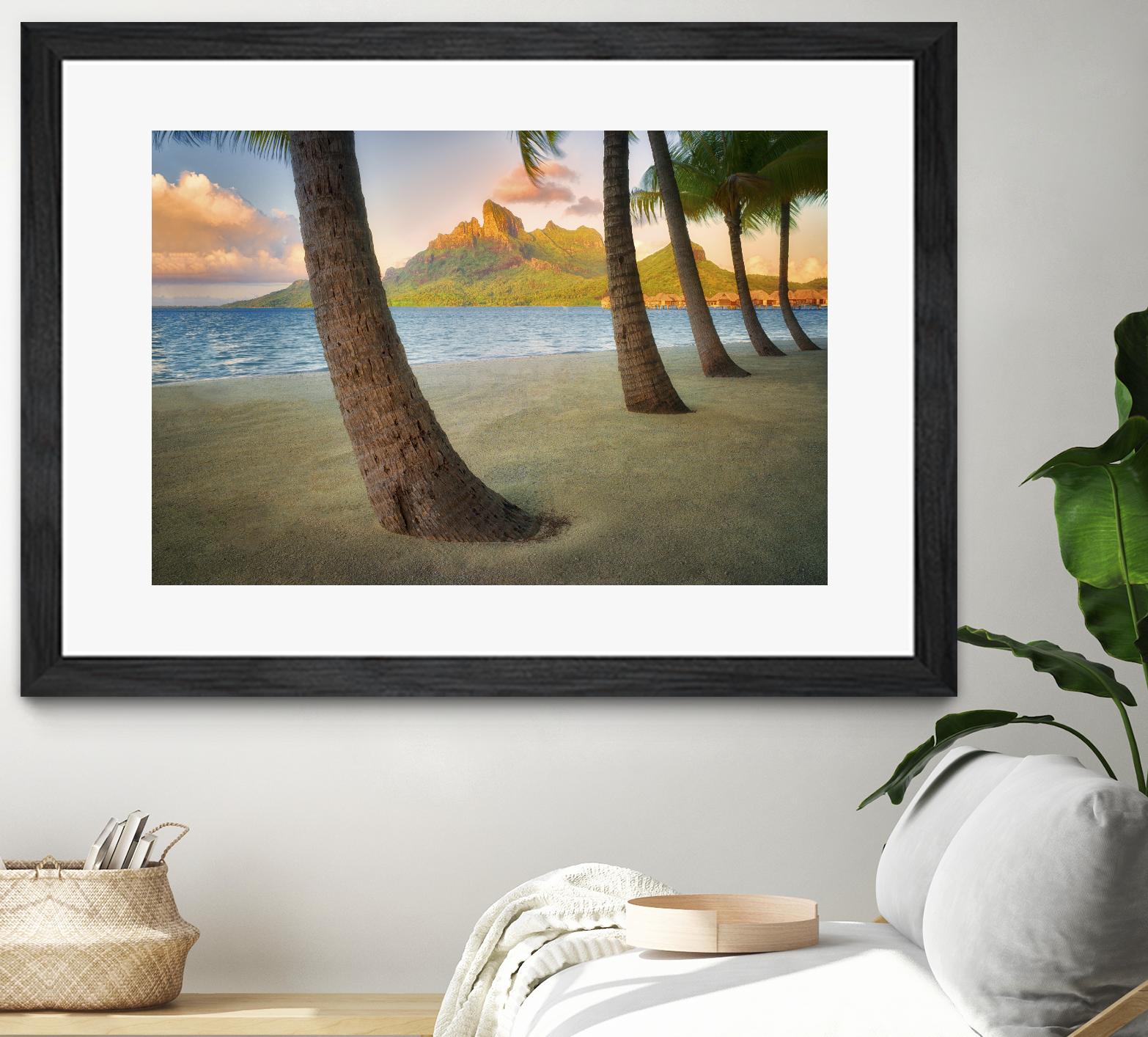 Palm Island by Dennis Frates on GIANT ART - blue tropical