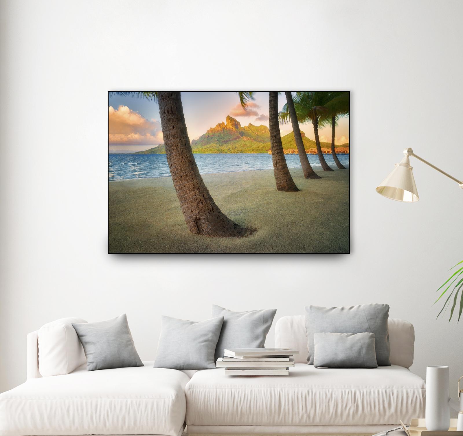 Palm Island by Dennis Frates on GIANT ART - blue tropical