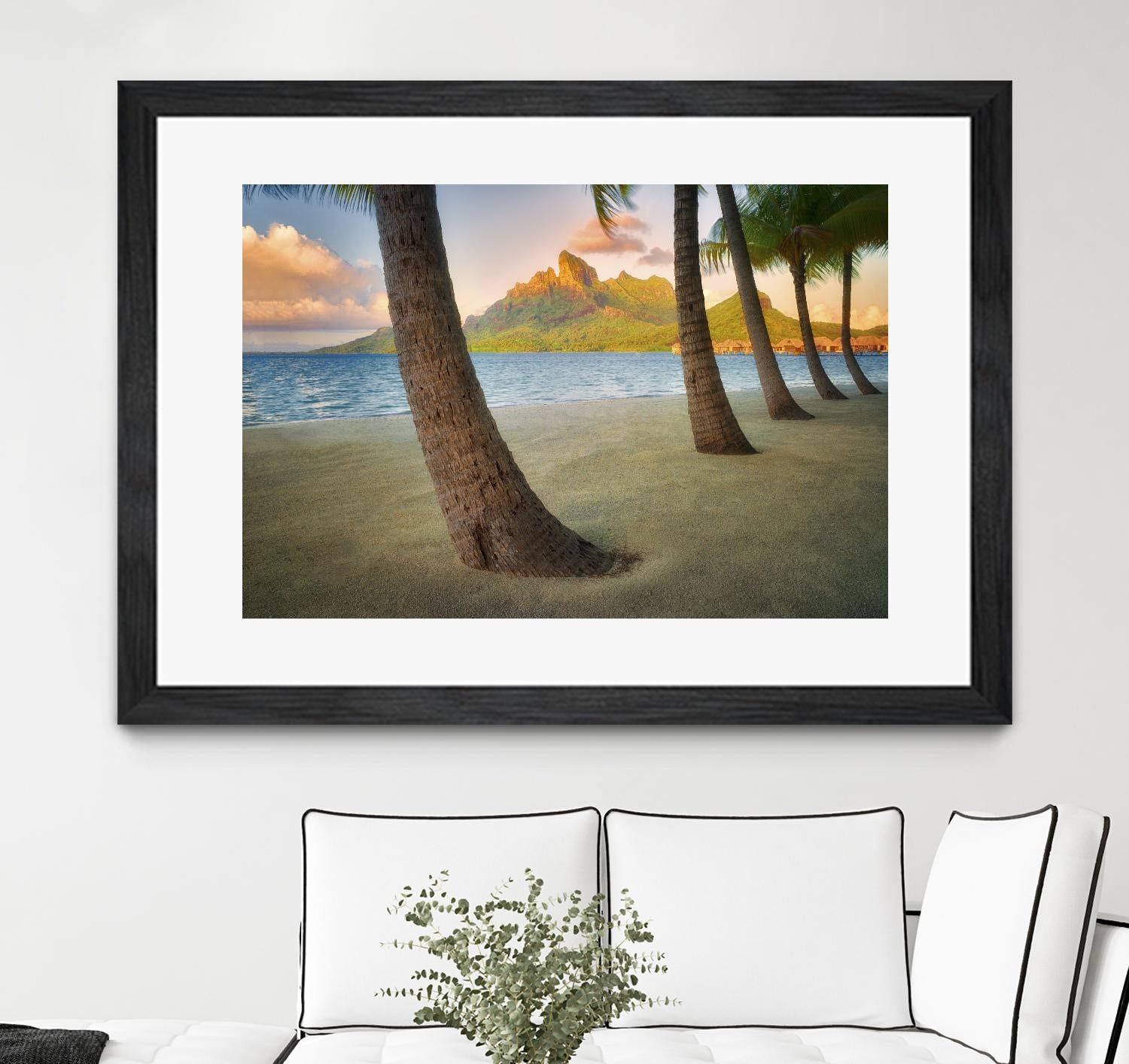 Palm Island by Dennis Frates on GIANT ART - blue tropical
