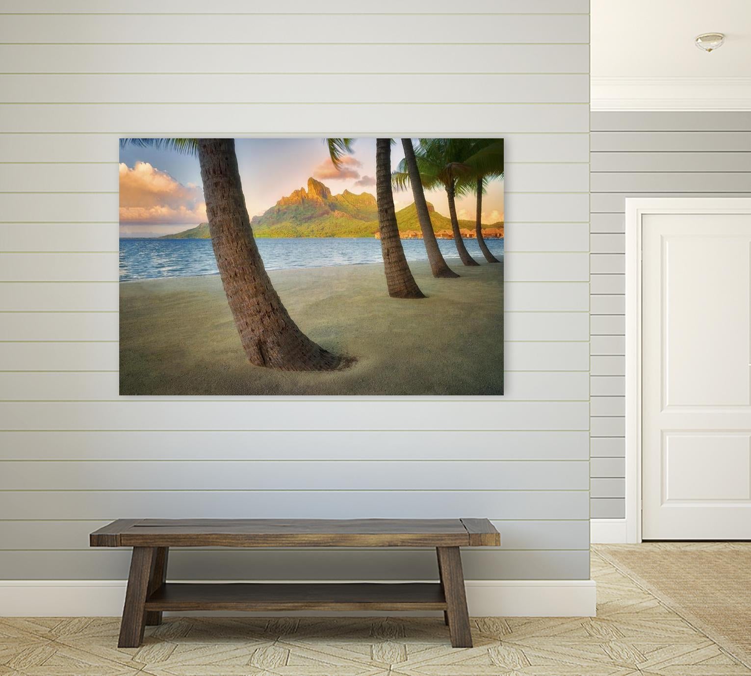 Palm Island by Dennis Frates on GIANT ART - blue tropical