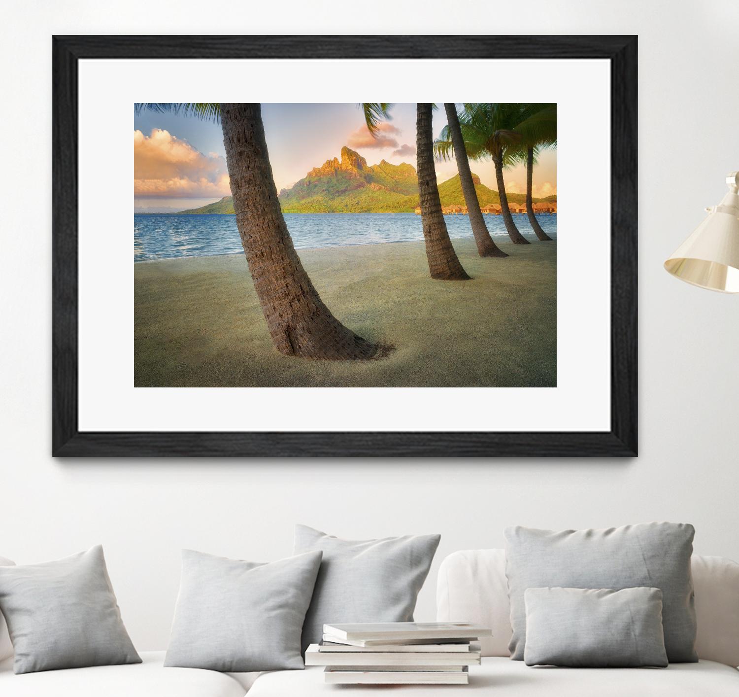 Palm Island by Dennis Frates on GIANT ART - blue tropical