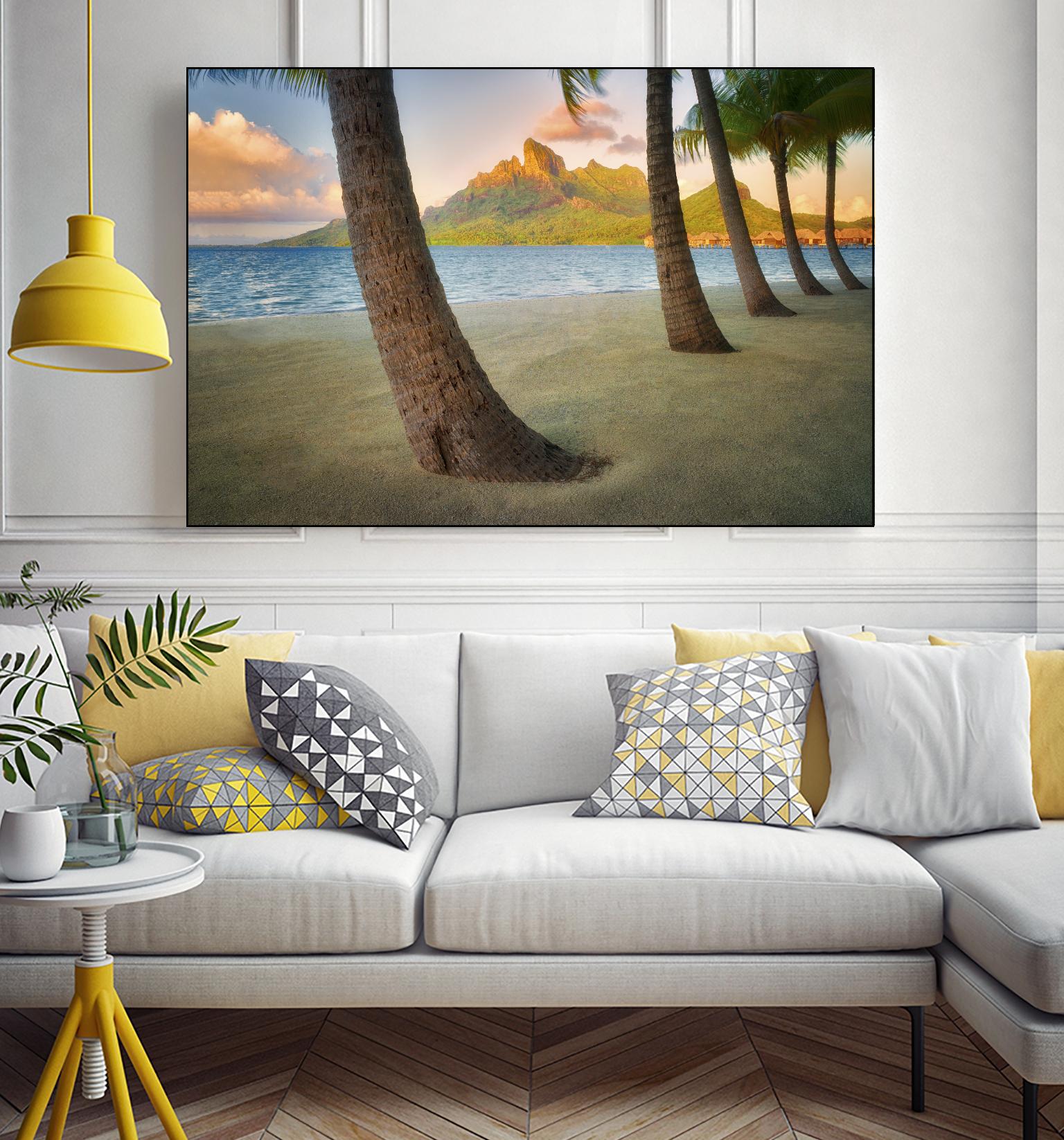 Palm Island by Dennis Frates on GIANT ART - blue tropical