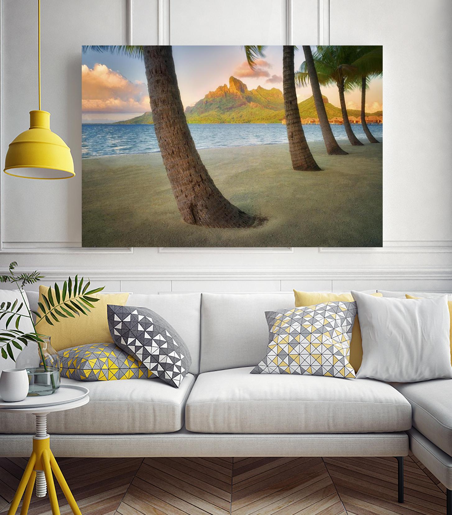 Palm Island by Dennis Frates on GIANT ART - blue tropical