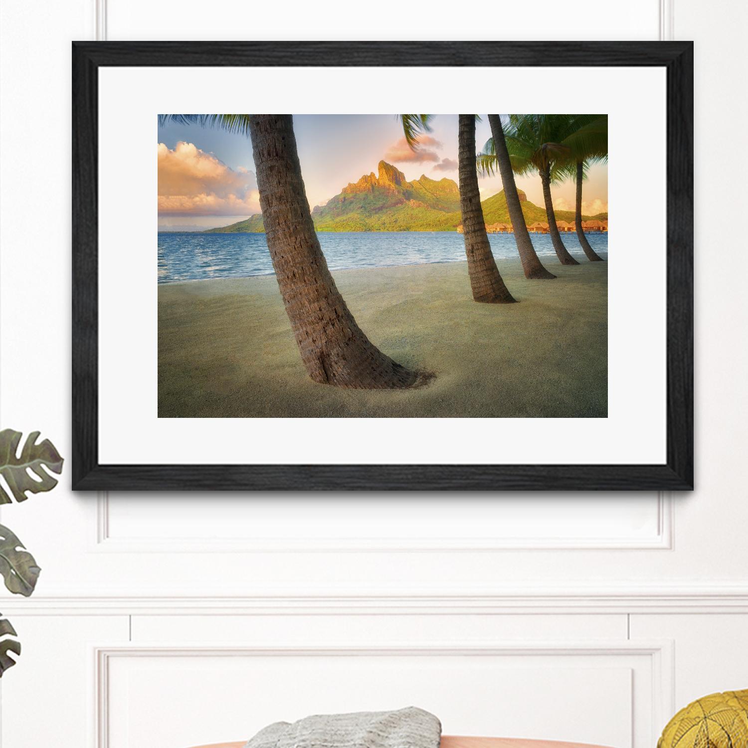 Palm Island by Dennis Frates on GIANT ART - blue tropical