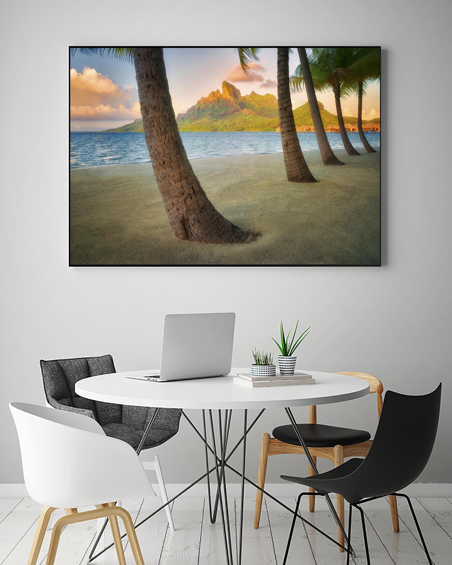 Palm Island by Dennis Frates on GIANT ART - blue tropical