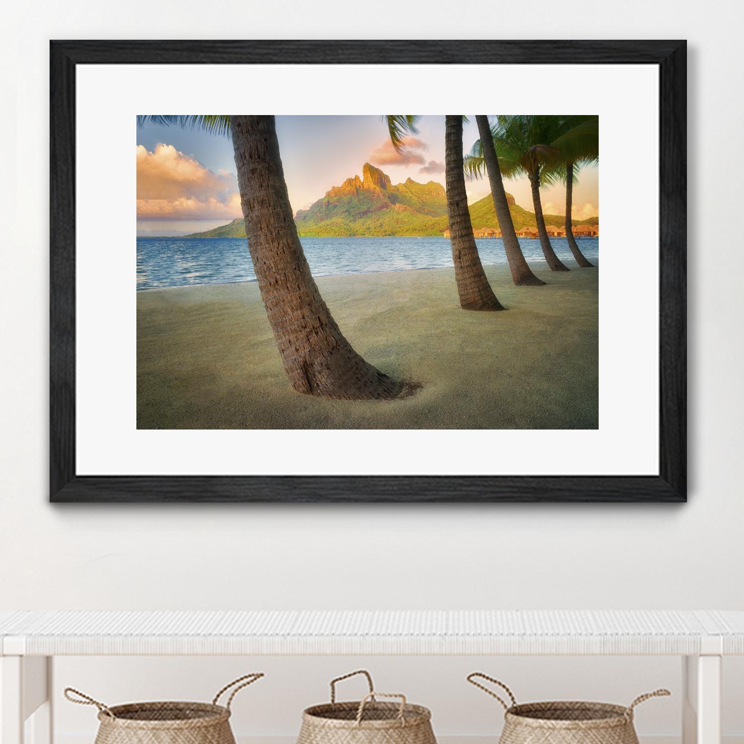 Palm Island by Dennis Frates on GIANT ART - blue tropical