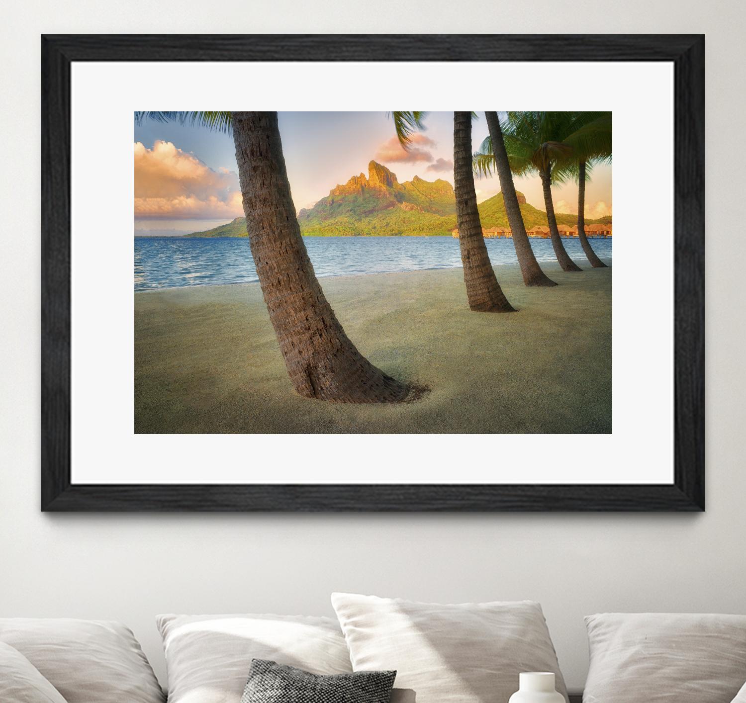 Palm Island by Dennis Frates on GIANT ART - blue tropical