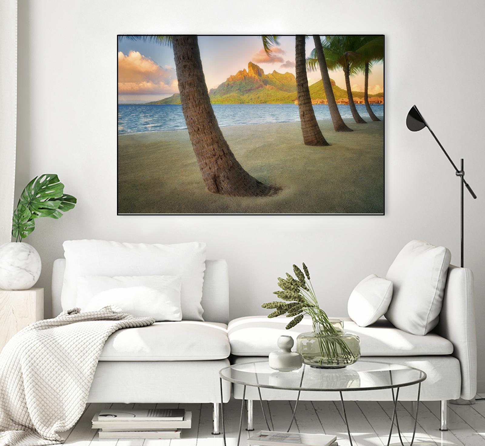Palm Island by Dennis Frates on GIANT ART - blue tropical