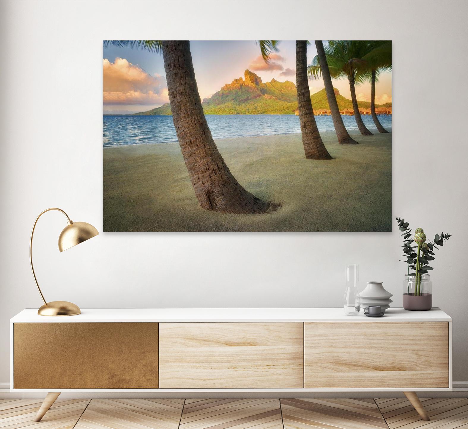 Palm Island by Dennis Frates on GIANT ART - blue tropical