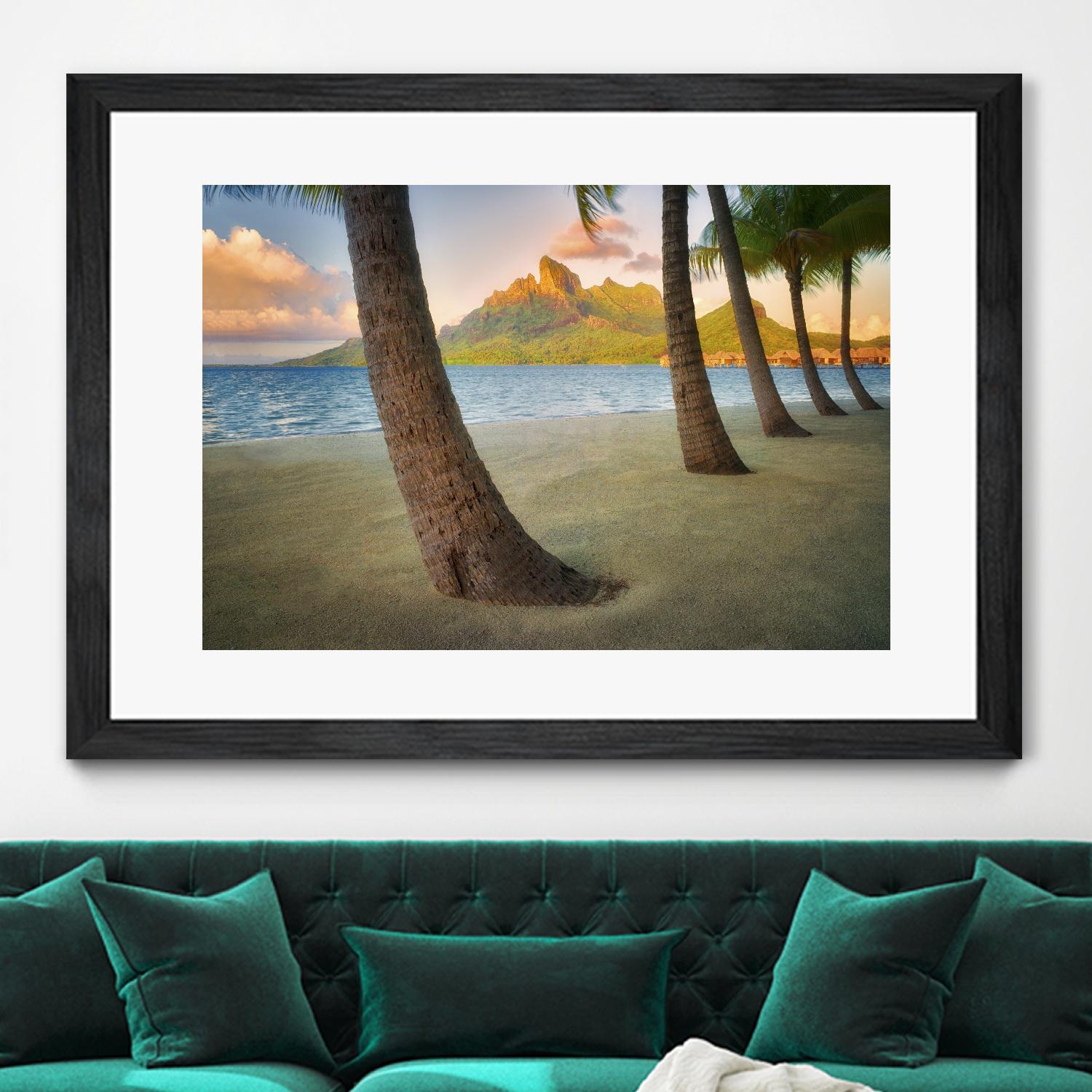 Palm Island by Dennis Frates on GIANT ART - blue tropical