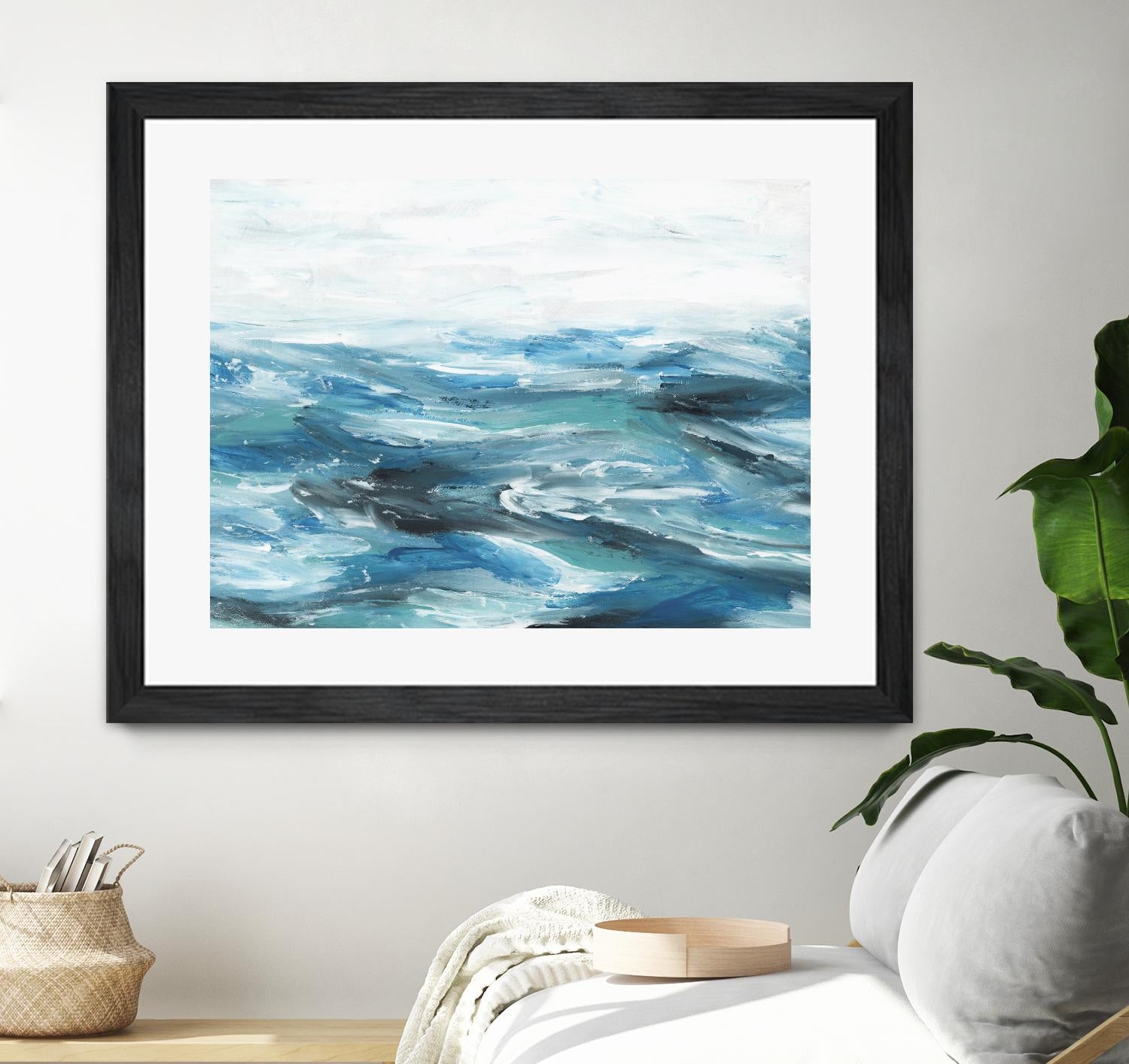 Oceanic II by Isabelle Z on GIANT ART - white sea scene