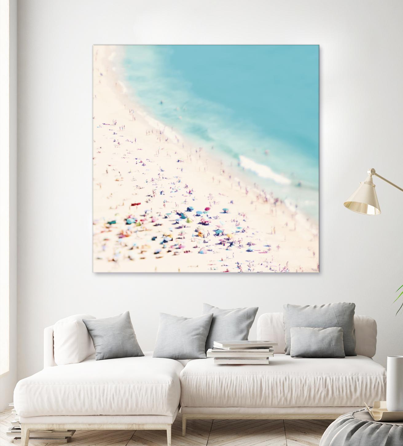 Beach Love by Ingrid Beddoes on GIANT ART - beige sea scene