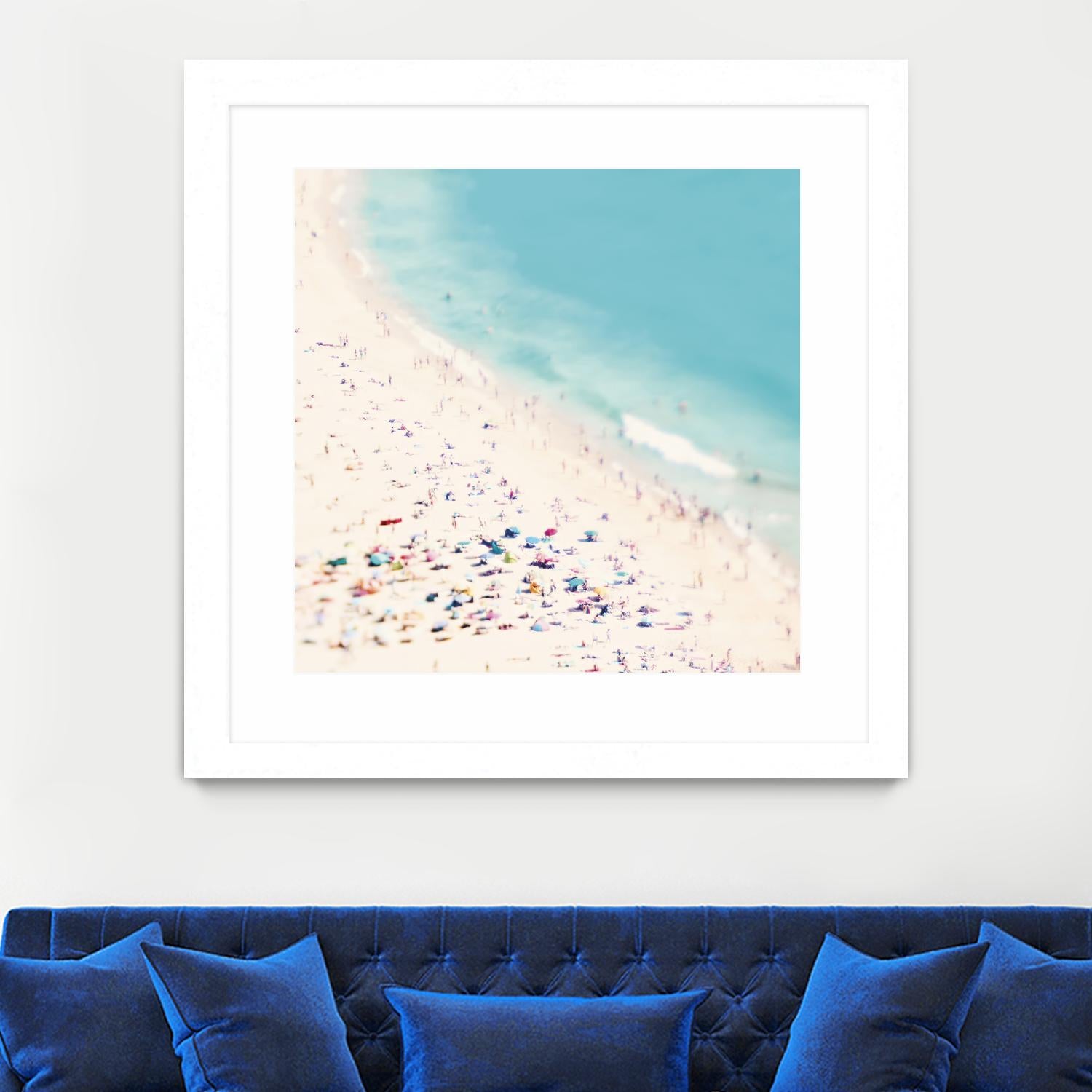 Beach Love by Ingrid Beddoes on GIANT ART - beige sea scene