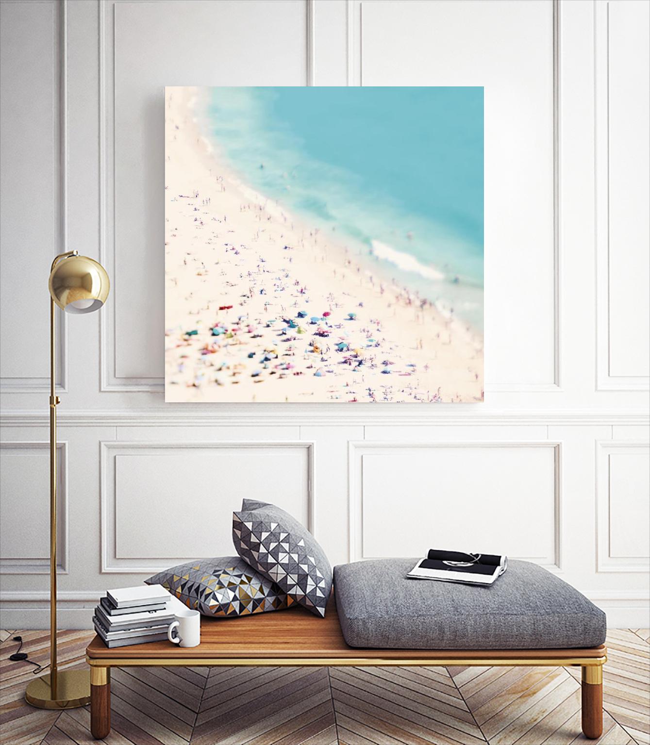 Beach Love by Ingrid Beddoes on GIANT ART - beige sea scene