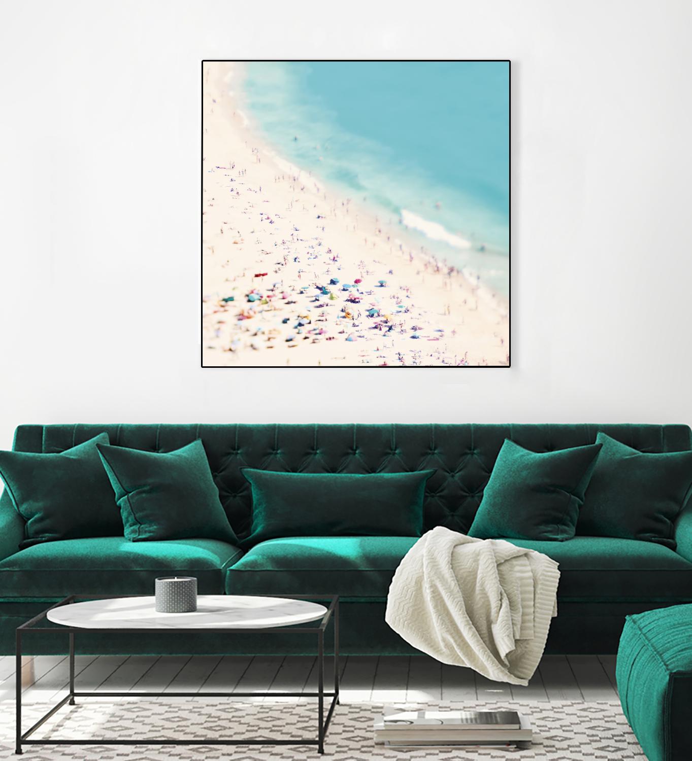 Beach Love by Ingrid Beddoes on GIANT ART - beige sea scene