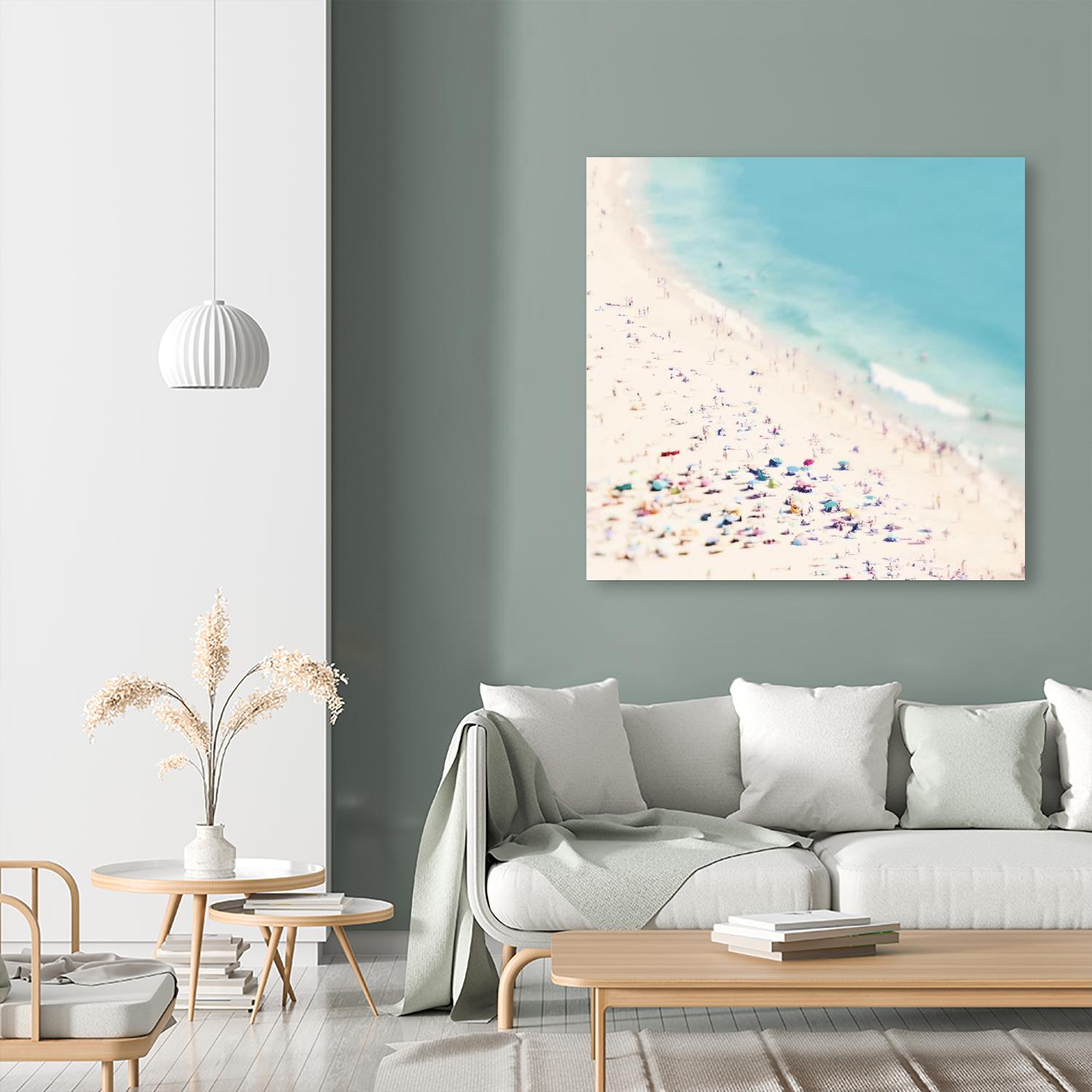 Beach Love by Ingrid Beddoes on GIANT ART - beige sea scene