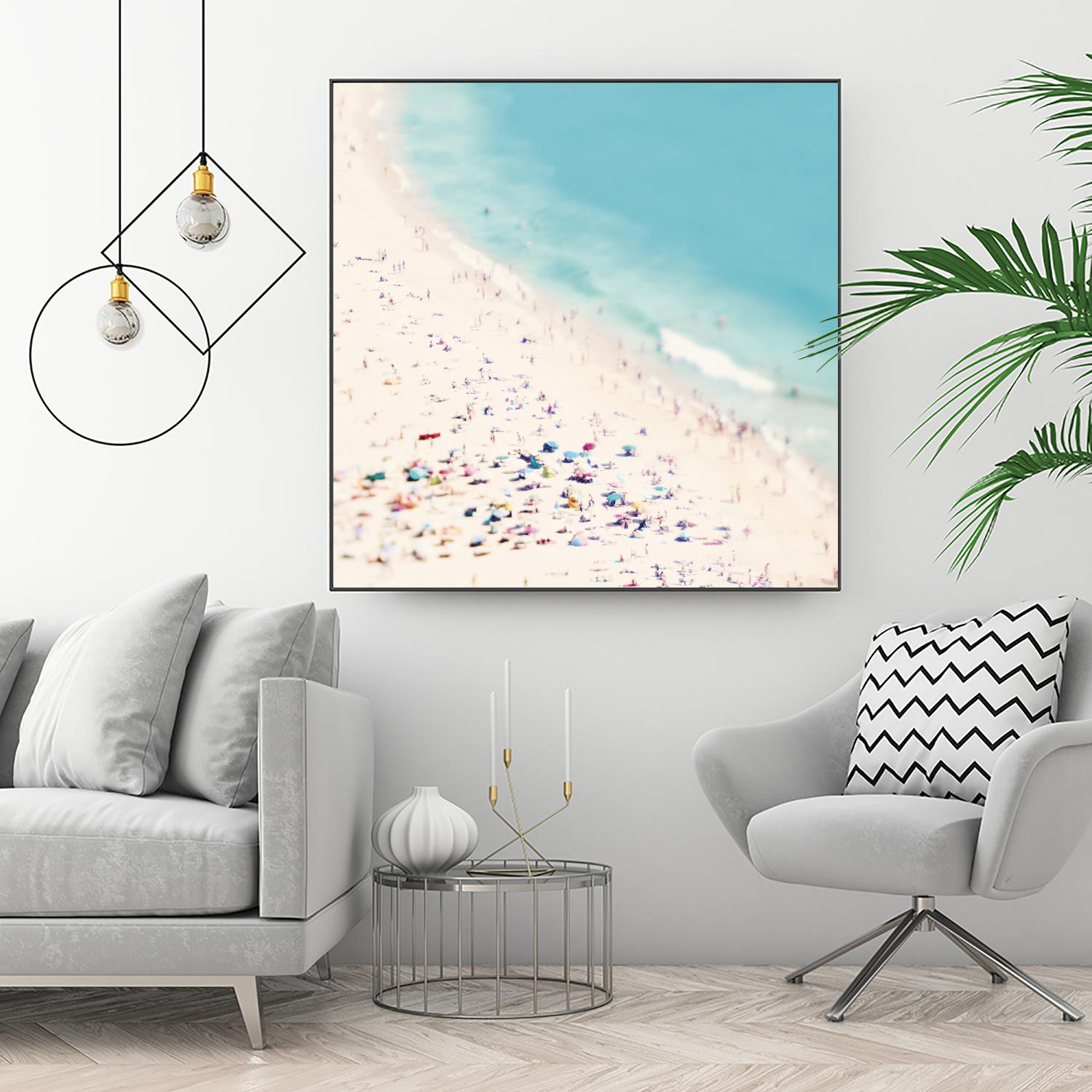 Beach Love by Ingrid Beddoes on GIANT ART - beige sea scene