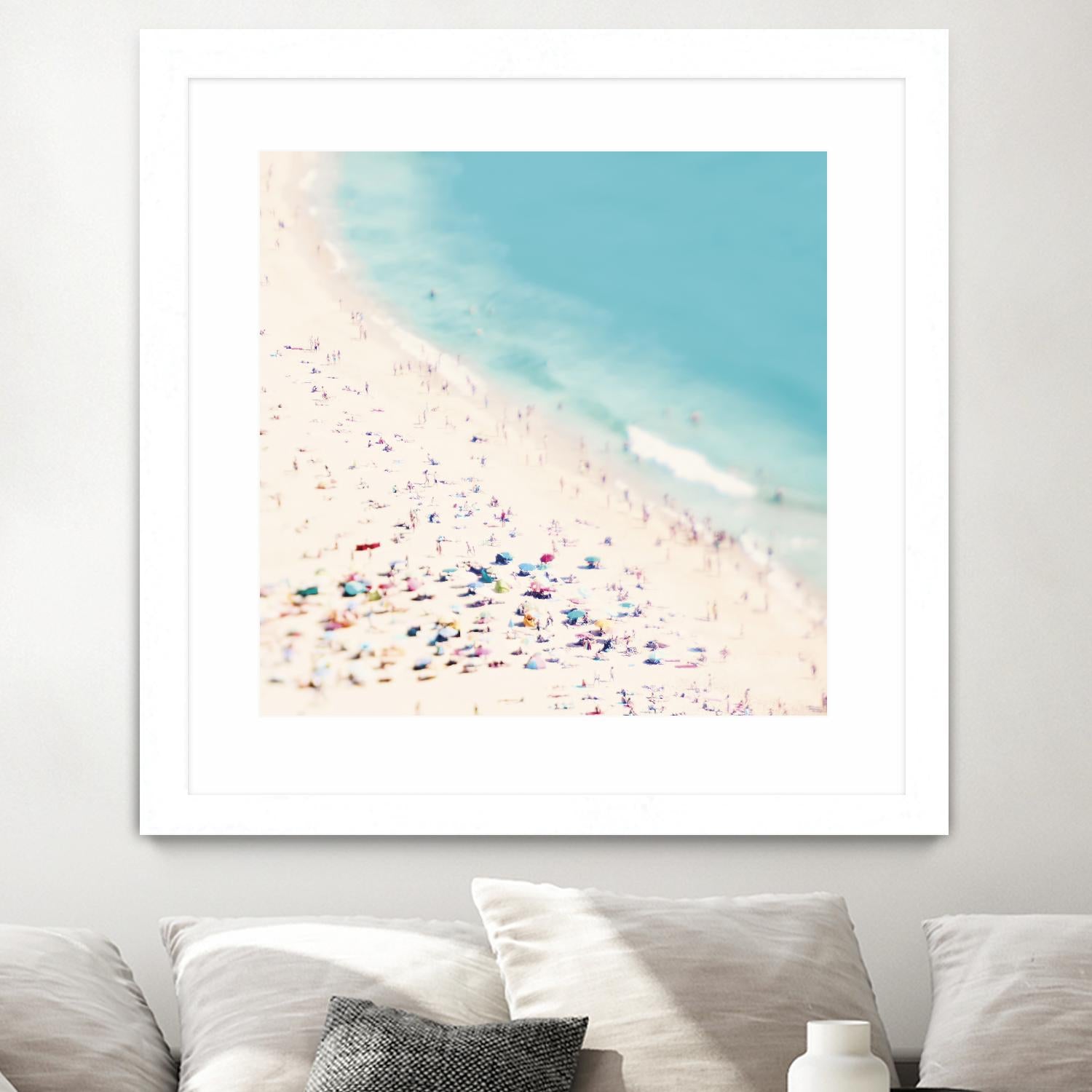 Beach Love by Ingrid Beddoes on GIANT ART - beige sea scene