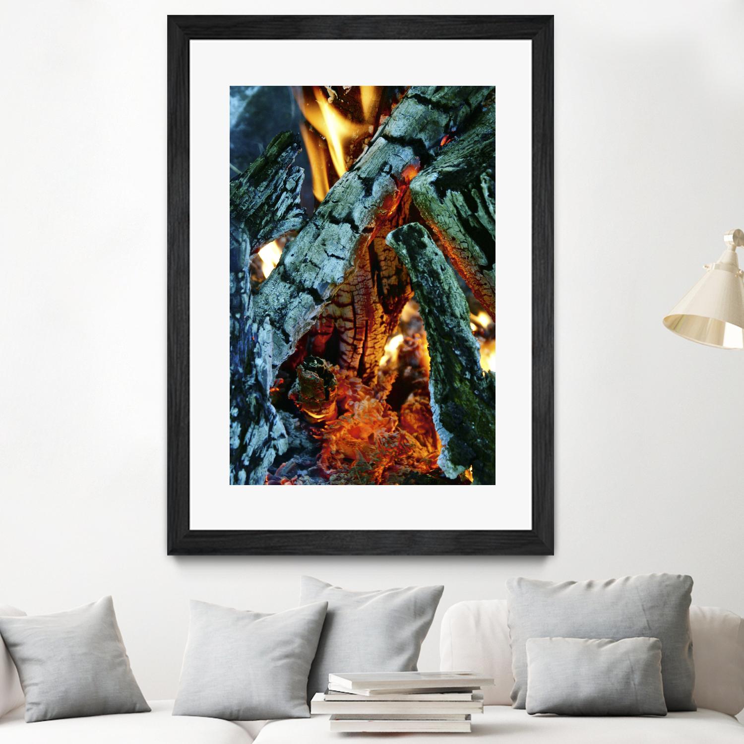 Camp Fire by Jaime Rodominick on GIANT ART - orange photo art