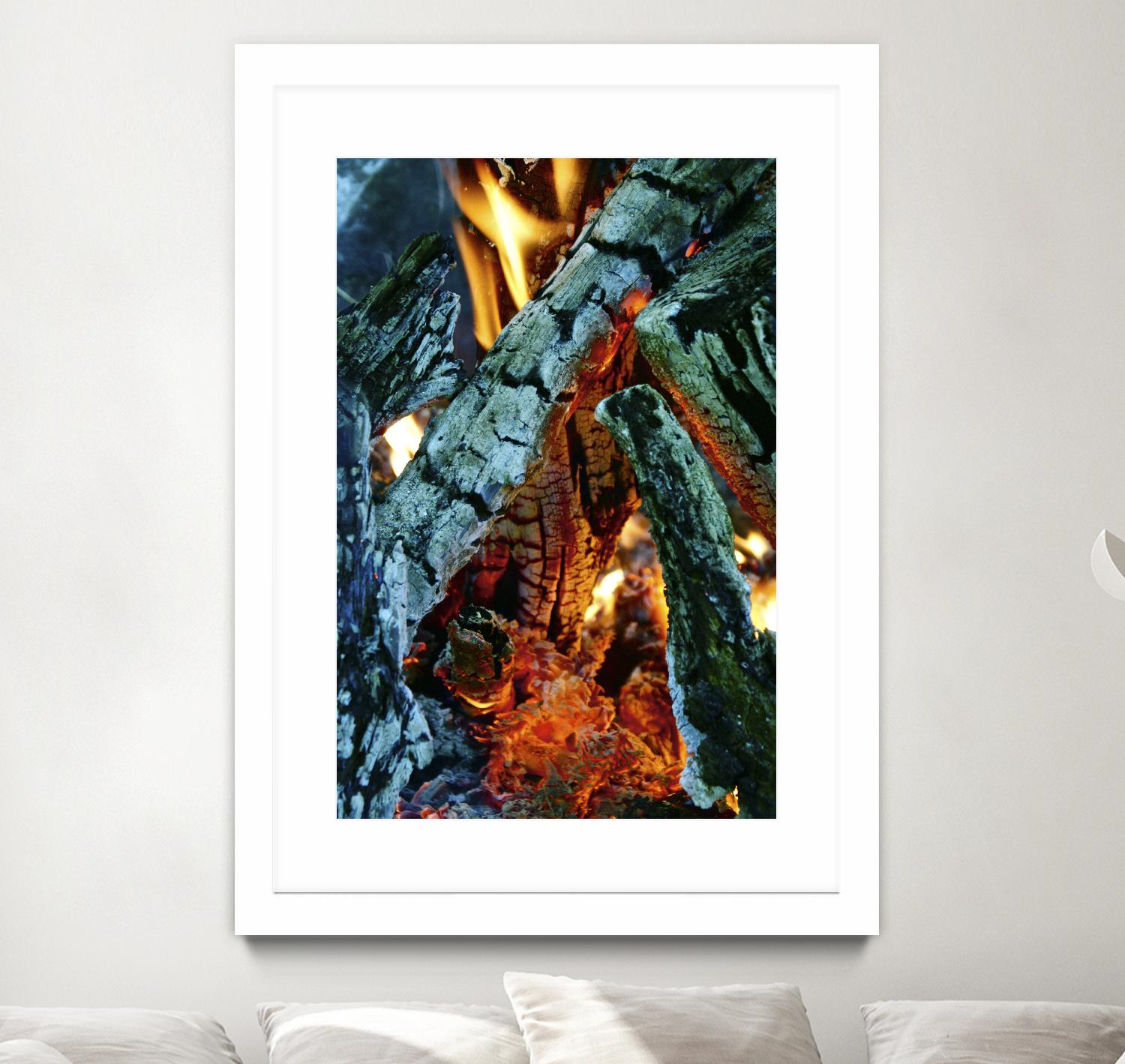 Camp Fire by Jaime Rodominick on GIANT ART - orange photo art