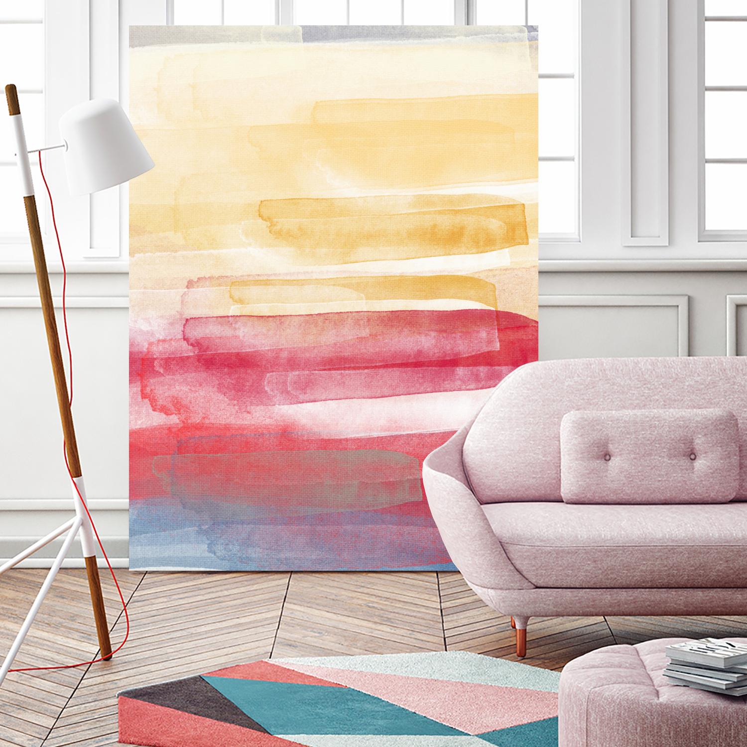 A Little More by Jenn Jorgensen on GIANT ART - yellow abstract